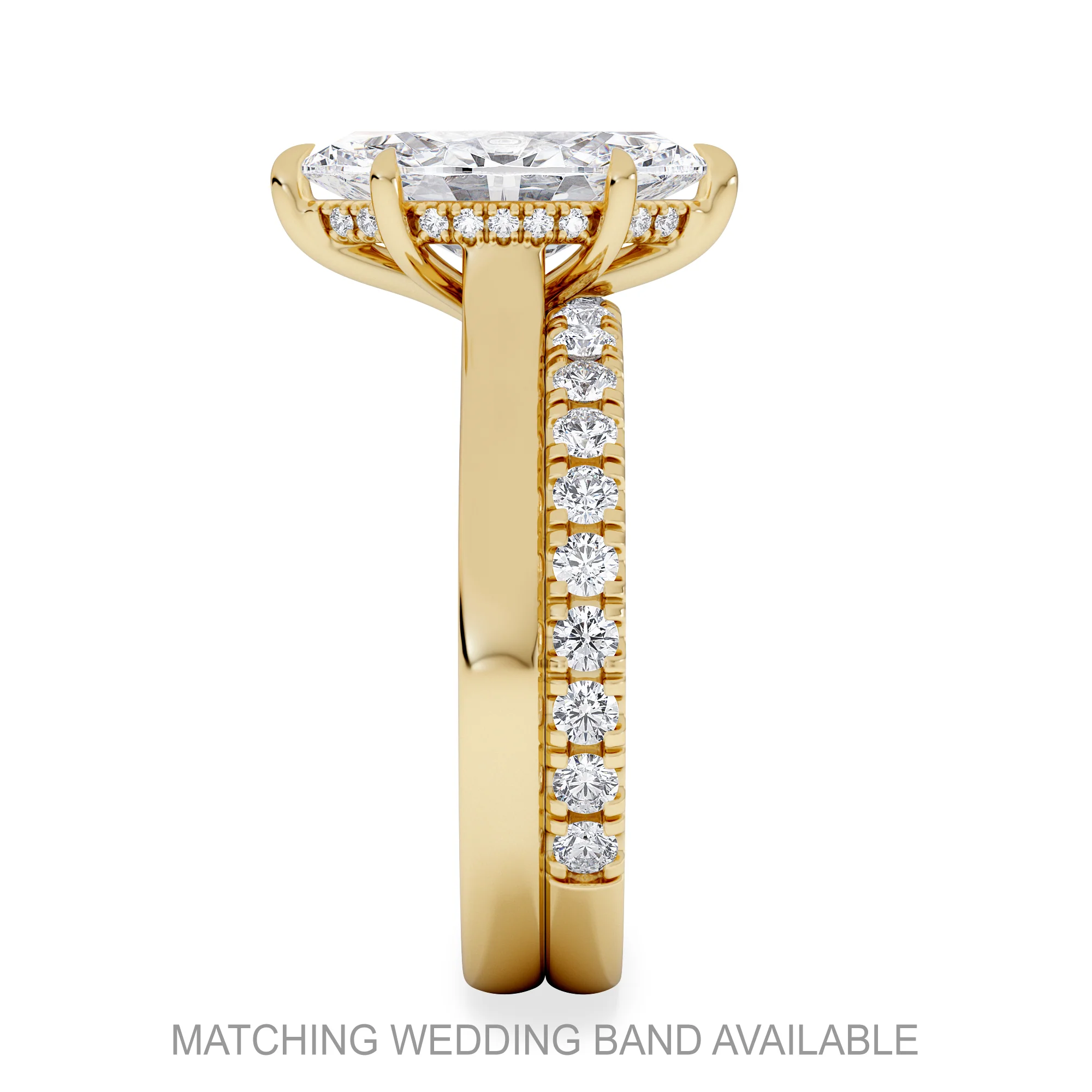Amora Marquise 2.09ct Hidden Halo Lab Diamond Engagement Ring F/VS Set in 18K Gold - Image 5