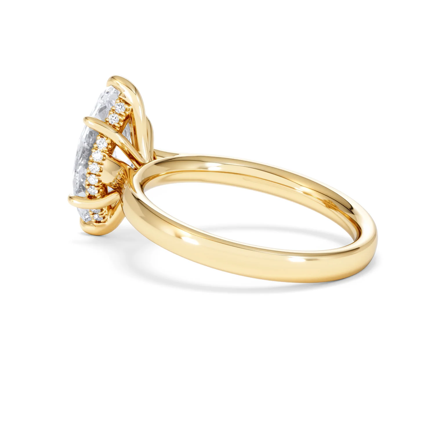 Amora Marquise 2.09ct Hidden Halo Lab Diamond Engagement Ring F/VS Set in 18K Gold - Image 63