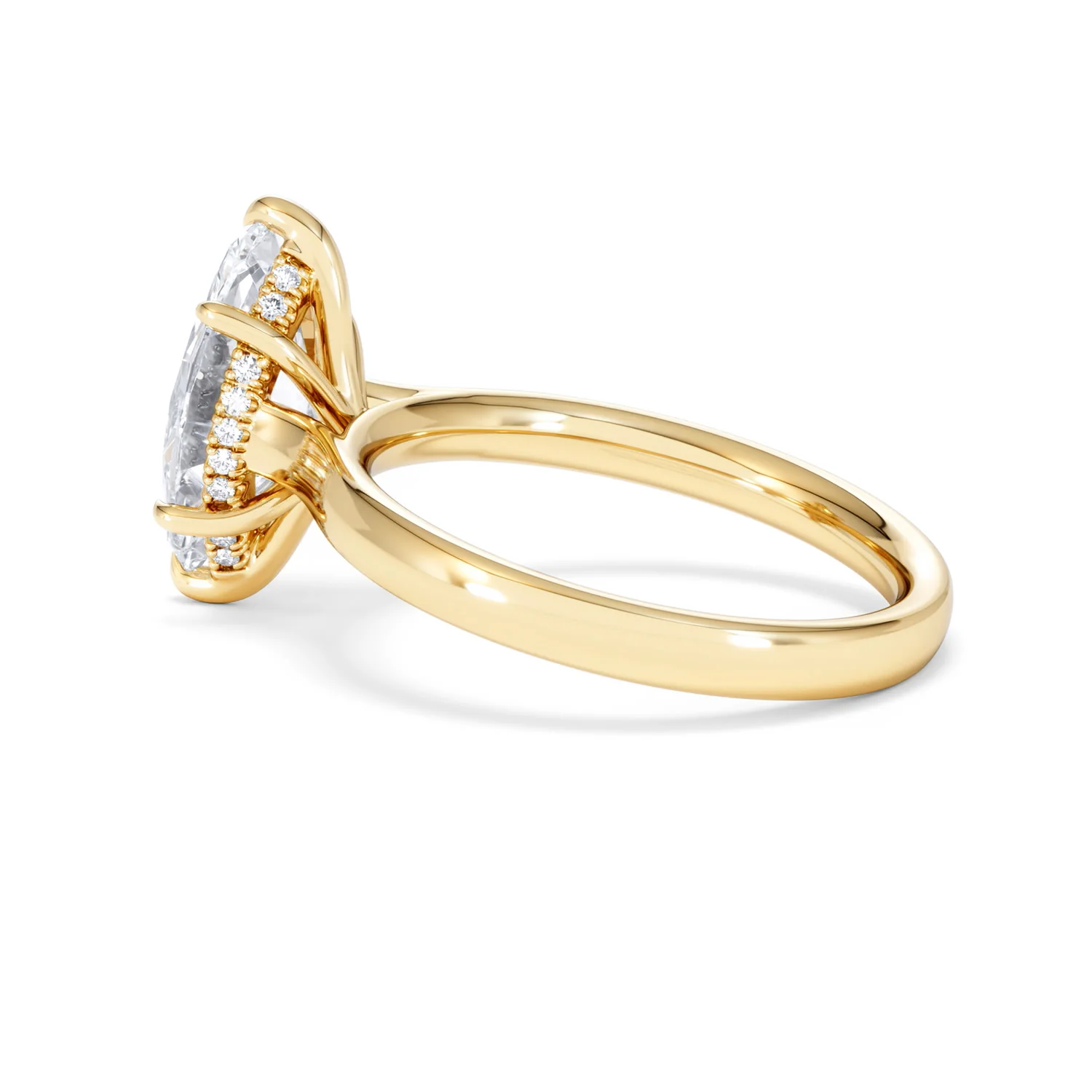 Amora Marquise 2.09ct Hidden Halo Lab Diamond Engagement Ring F/VS Set in 18K Gold - Image 65
