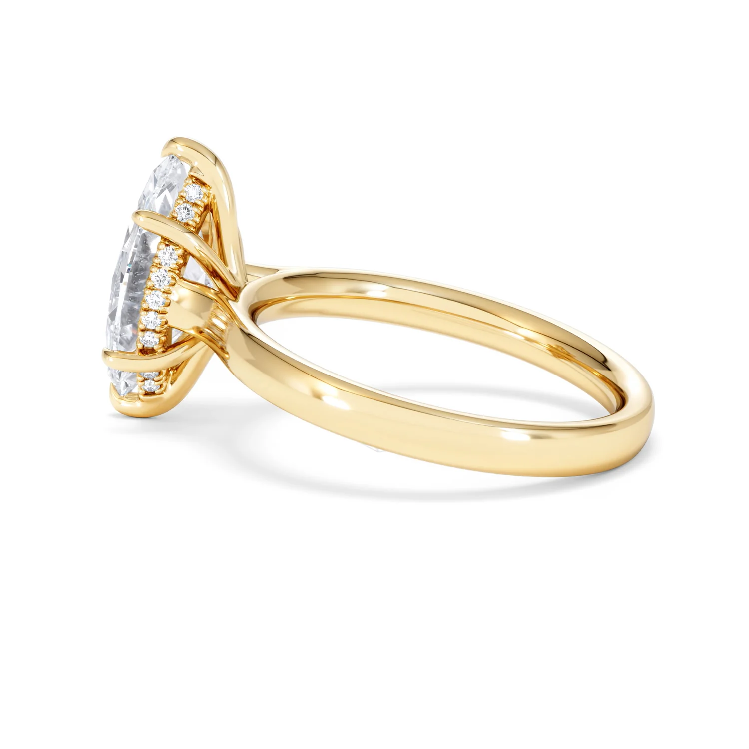 Amora Marquise 2.09ct Hidden Halo Lab Diamond Engagement Ring F/VS Set in 18K Gold - Image 66