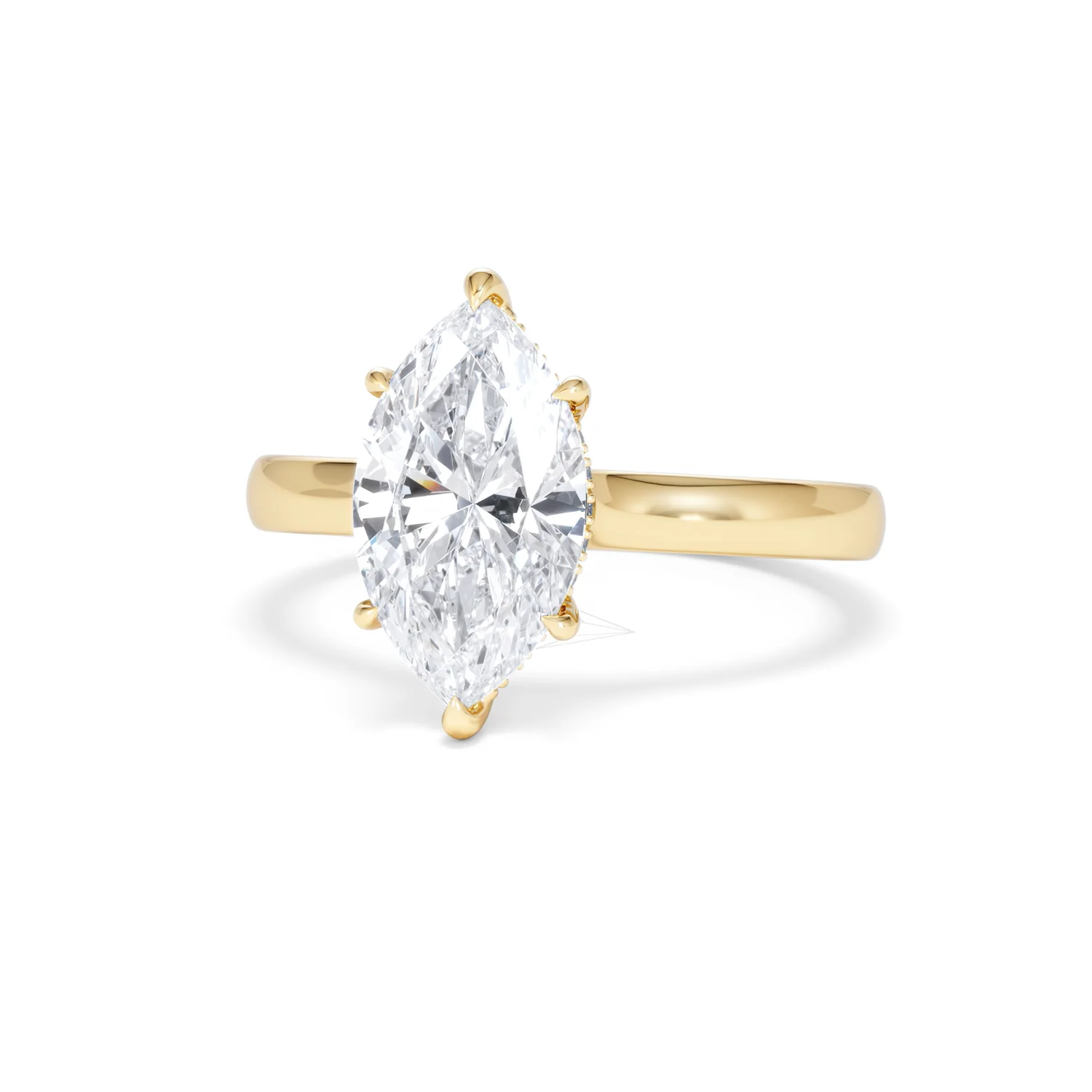 Amora Marquise 2.09ct Hidden Halo Lab Diamond Engagement Ring F/VS Set in 18K Gold - Image 87