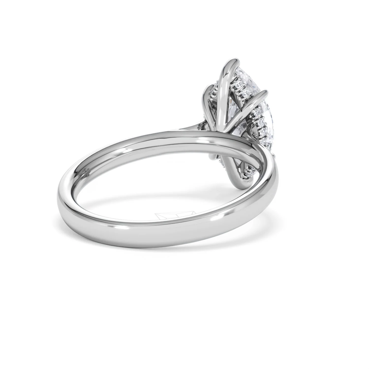Amora Marquise 2.09ct Hidden Halo Lab Diamond Engagement Ring F/VS Set in 18K White Gold - Image 41