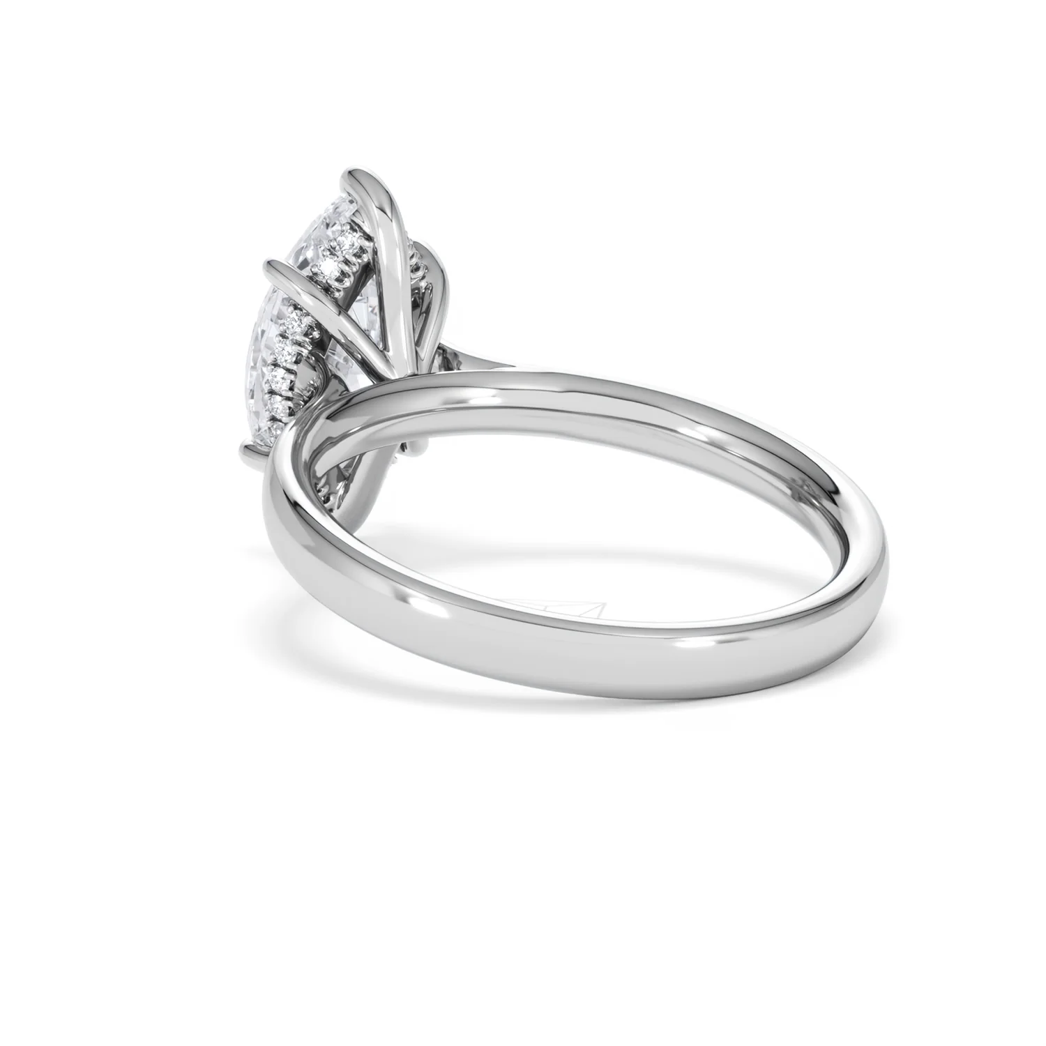 Amora Marquise 2.09ct Hidden Halo Lab Diamond Engagement Ring F/VS Set in 18K White Gold - Image 56