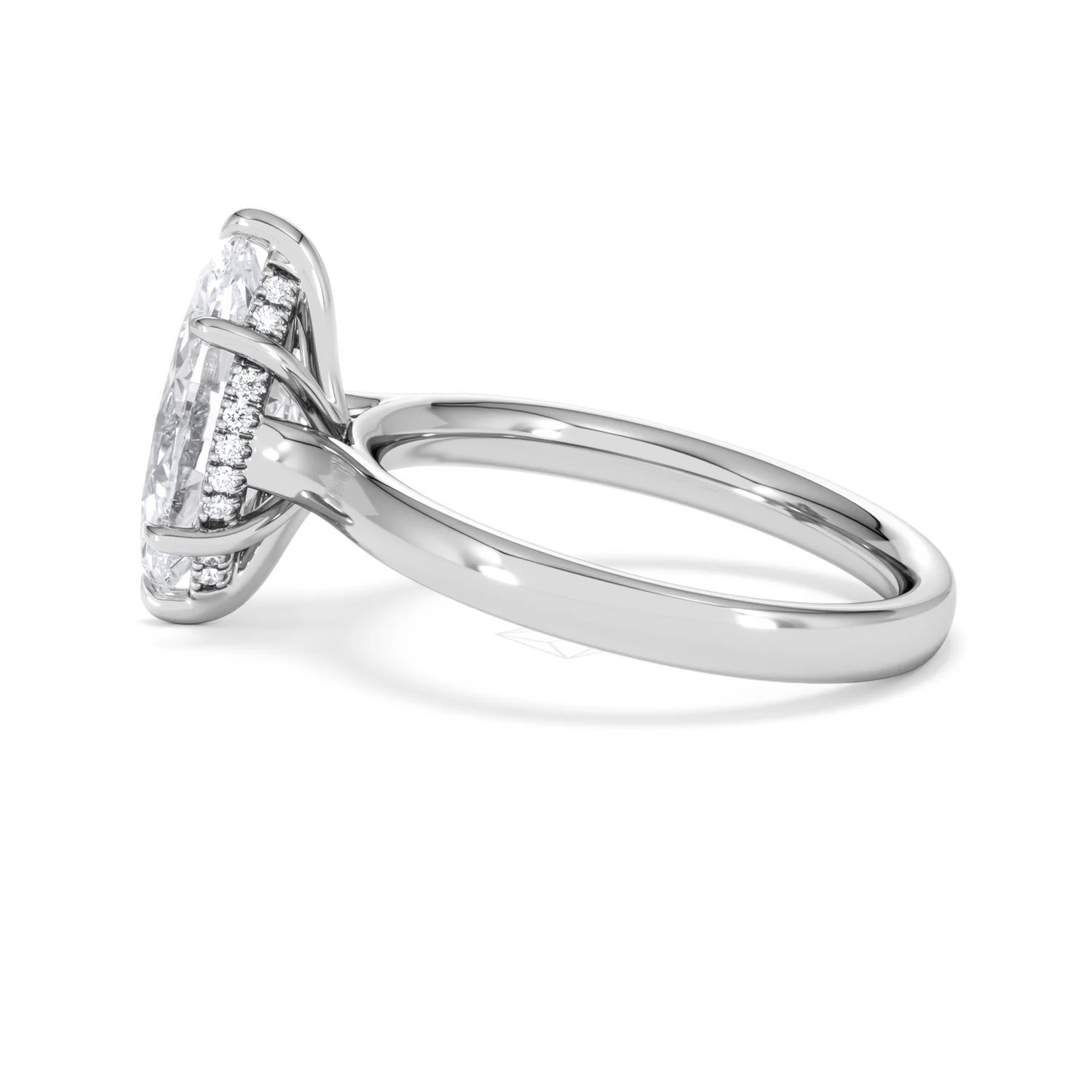 Amora Marquise 2.09ct Hidden Halo Lab Diamond Engagement Ring F/VS Set in 18K White Gold - Image 66