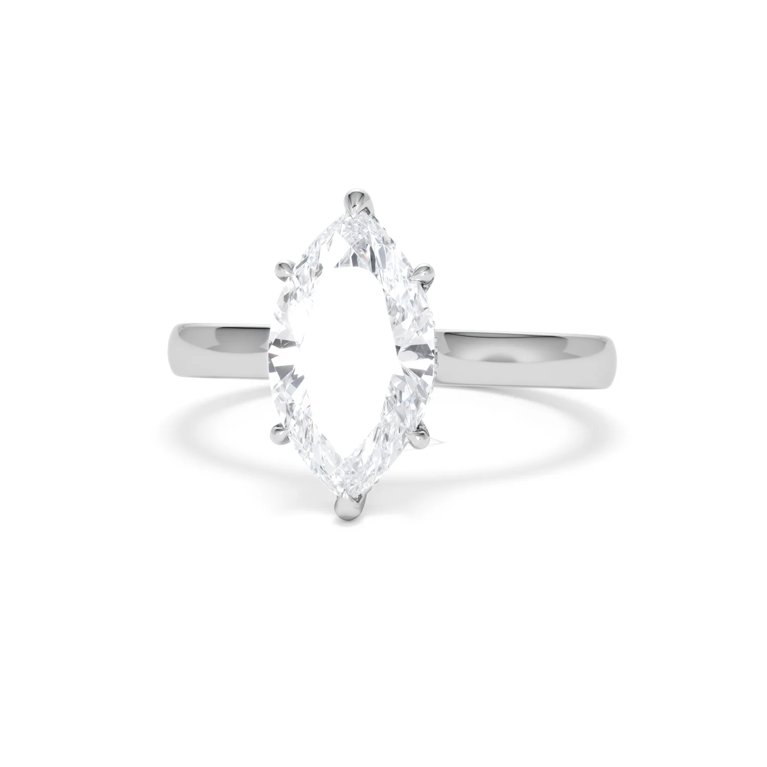 Amora Marquise 2.09ct Hidden Halo Lab Diamond Engagement Ring F/VS Set in 18K White Gold - Image 86