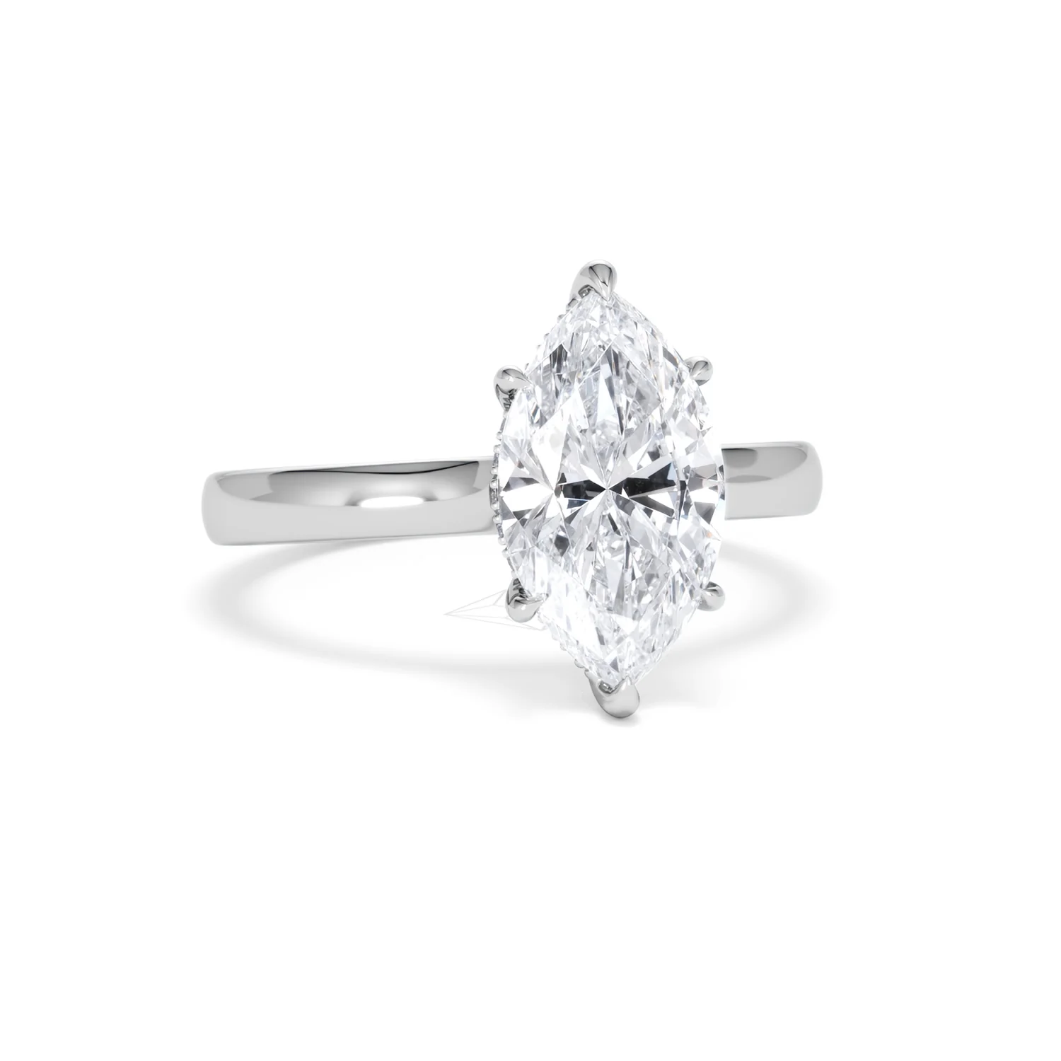 Amora Marquise 2.09ct Hidden Halo Lab Diamond Engagement Ring F/VS Set in Platinum - Image 11