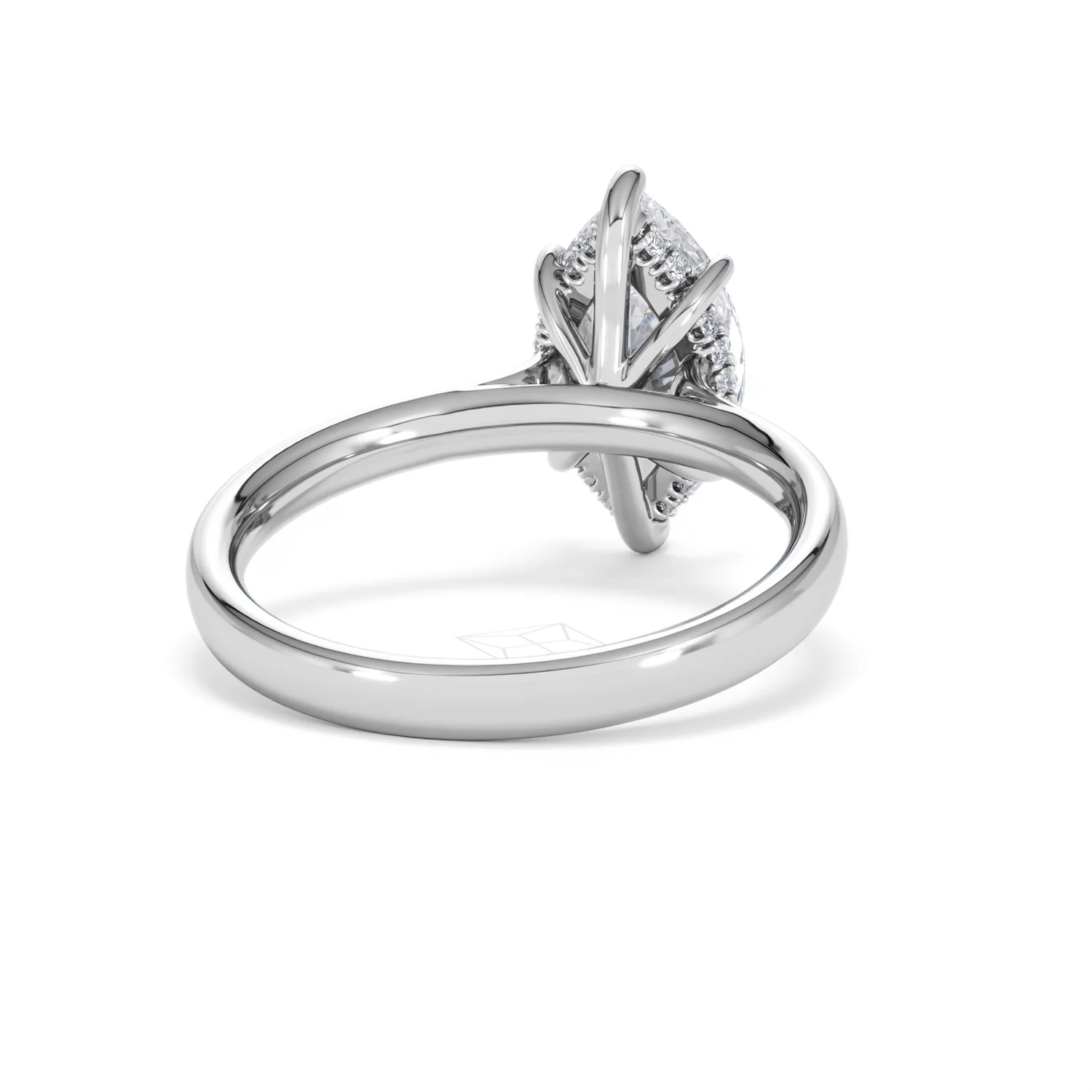 Amora Marquise 2.09ct Hidden Halo Lab Diamond Engagement Ring F/VS Set in Platinum - Image 44