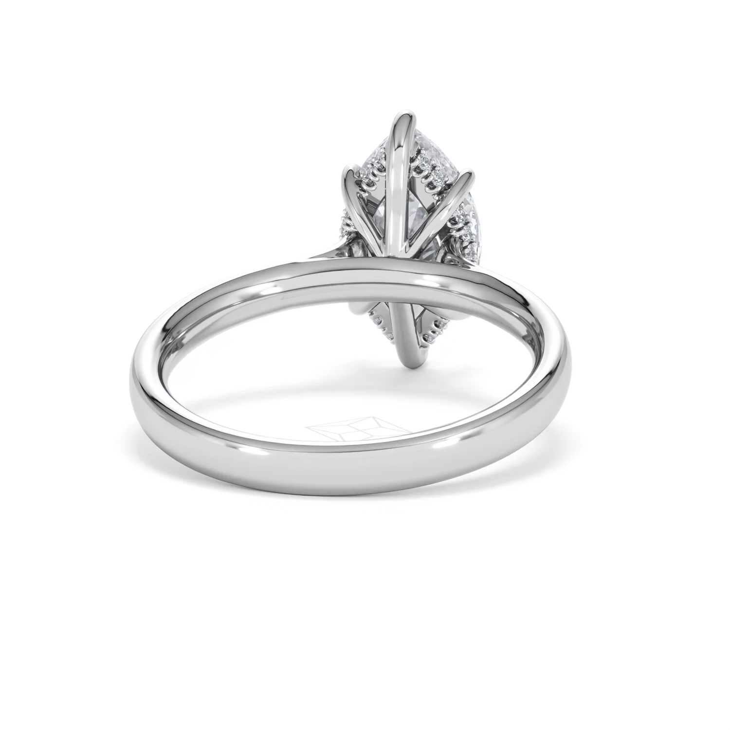 Amora Marquise 2.09ct Hidden Halo Lab Diamond Engagement Ring F/VS Set in Platinum - Image 45