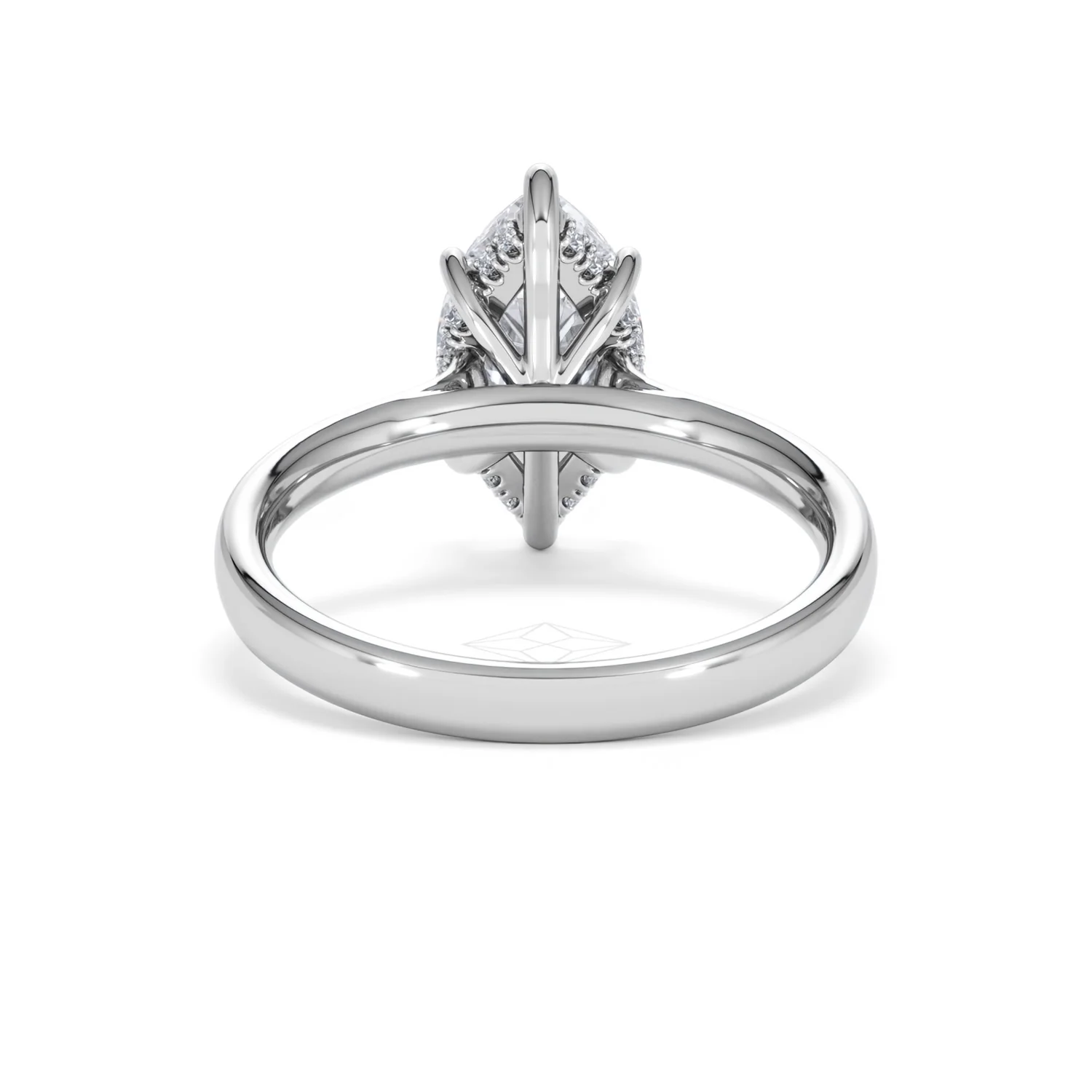 Amora Marquise 2.09ct Hidden Halo Lab Diamond Engagement Ring F/VS Set in Platinum - Image 48