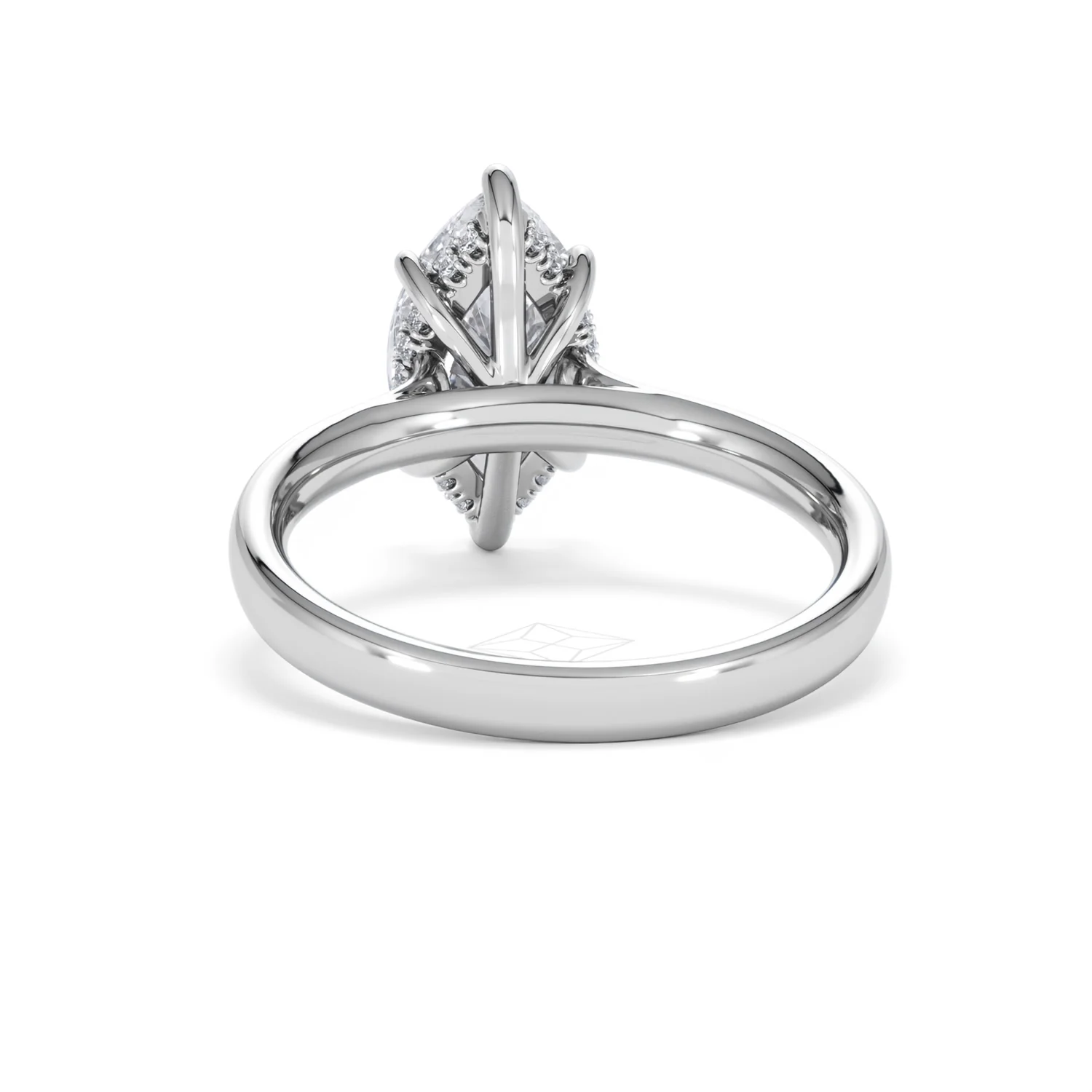 Amora Marquise 2.09ct Hidden Halo Lab Diamond Engagement Ring F/VS Set in Platinum - Image 50