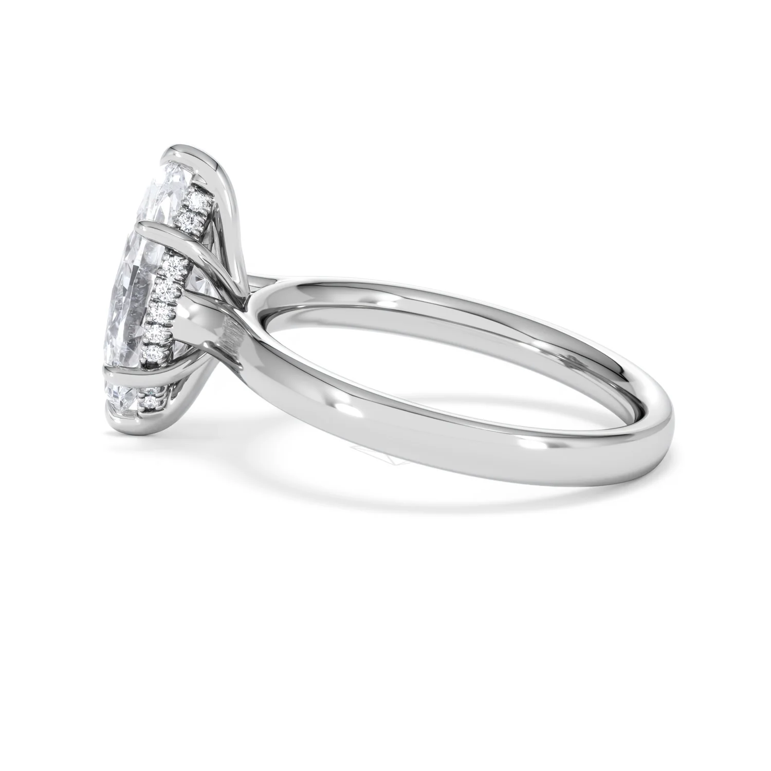 Amora Marquise 2.09ct Hidden Halo Lab Diamond Engagement Ring F/VS Set in Platinum - Image 65