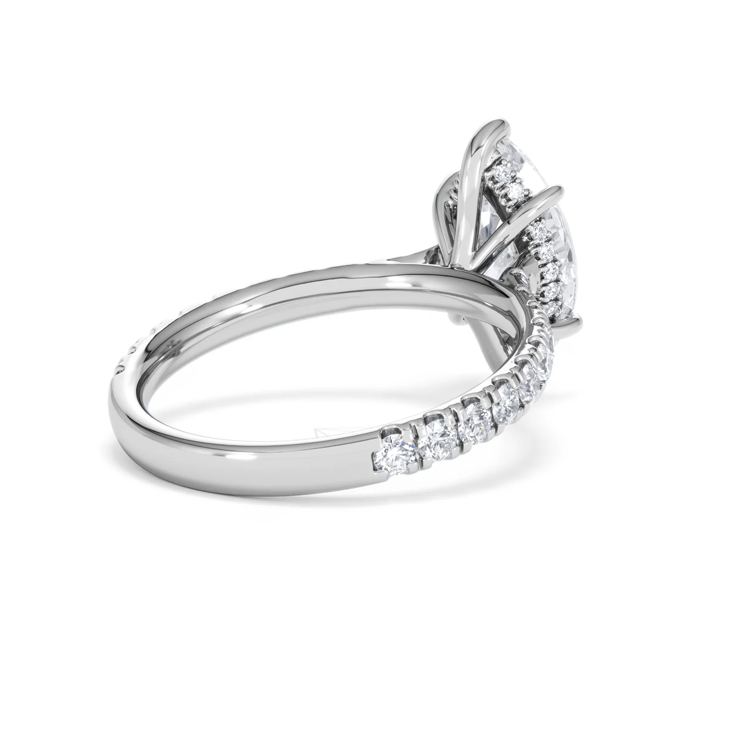 Amora Marquise 2.55ct Hidden Halo Lab Diamond Engagement Ring With Side Stones Set in Platinum - Image 39