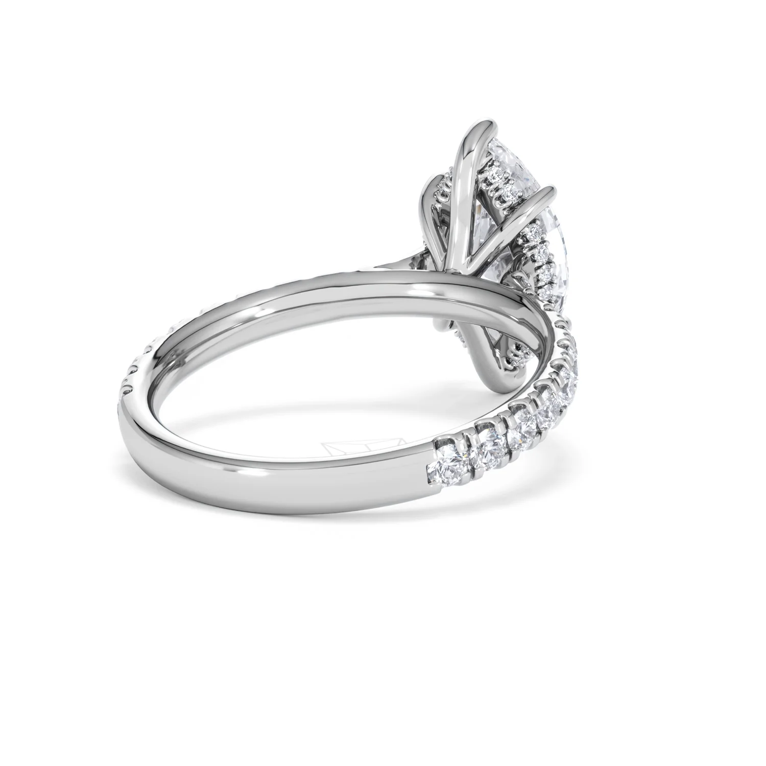 Amora Marquise 2.55ct Hidden Halo Lab Diamond Engagement Ring With Side Stones Set in Platinum - Image 41