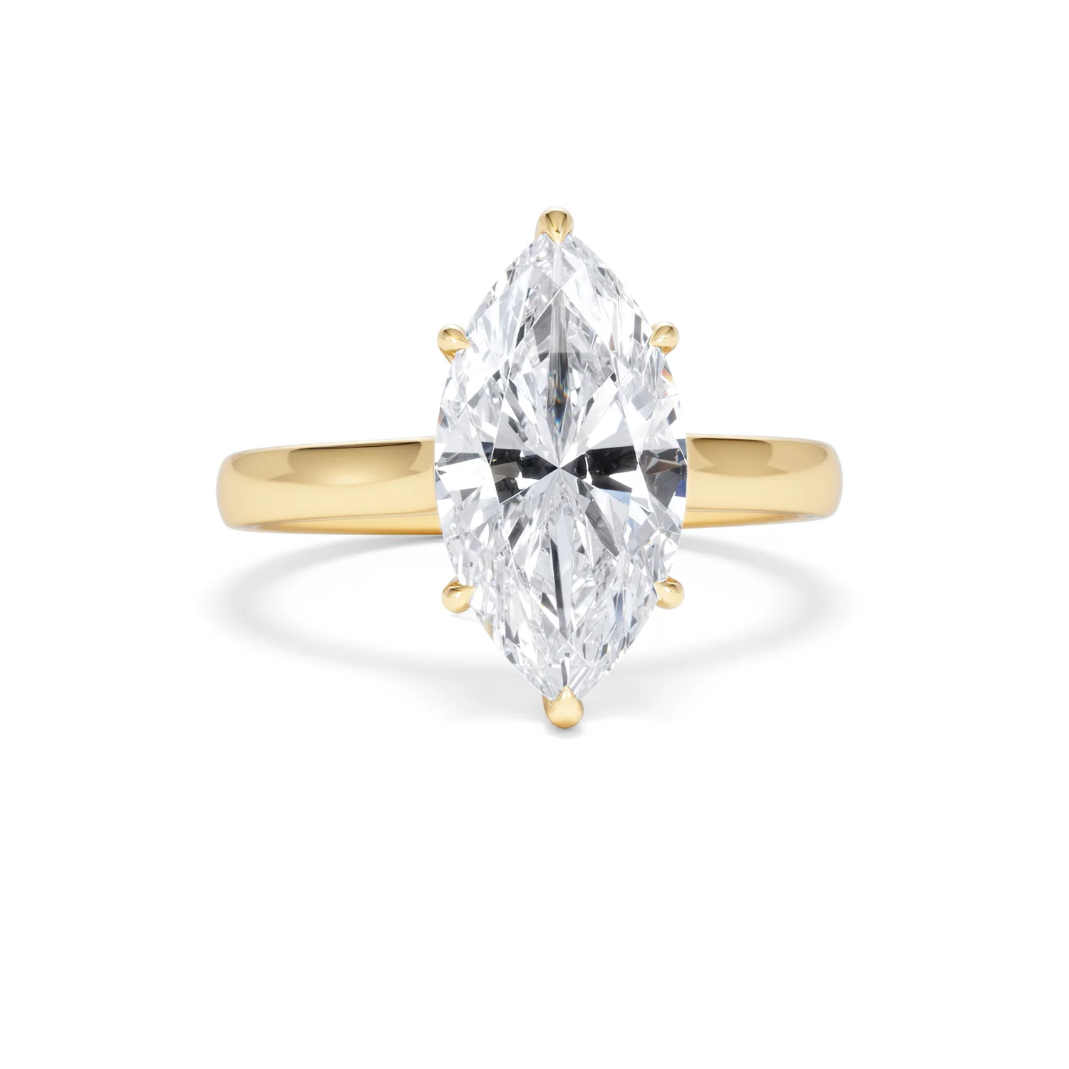 Amora Marquise 3.00ct Lab Diamond Engagement Ring G/VS Set in 18K Gold - Image 13