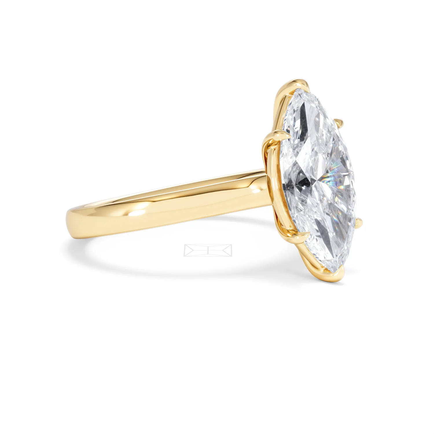 Amora Marquise 3.00ct Lab Diamond Engagement Ring G/VS Set in 18K Gold - Image 22