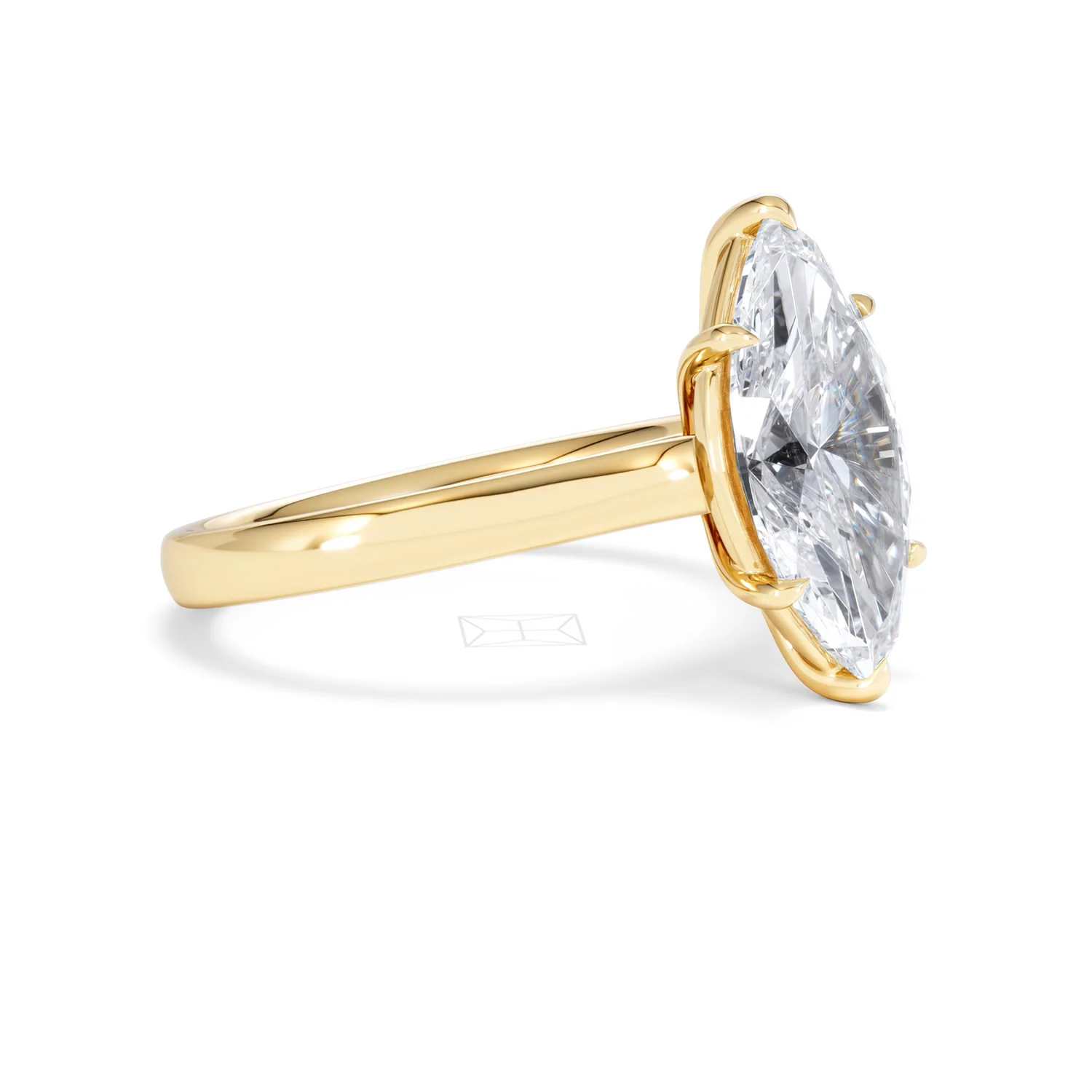 Amora Marquise 3.00ct Lab Diamond Engagement Ring G/VS Set in 18K Gold - Image 23