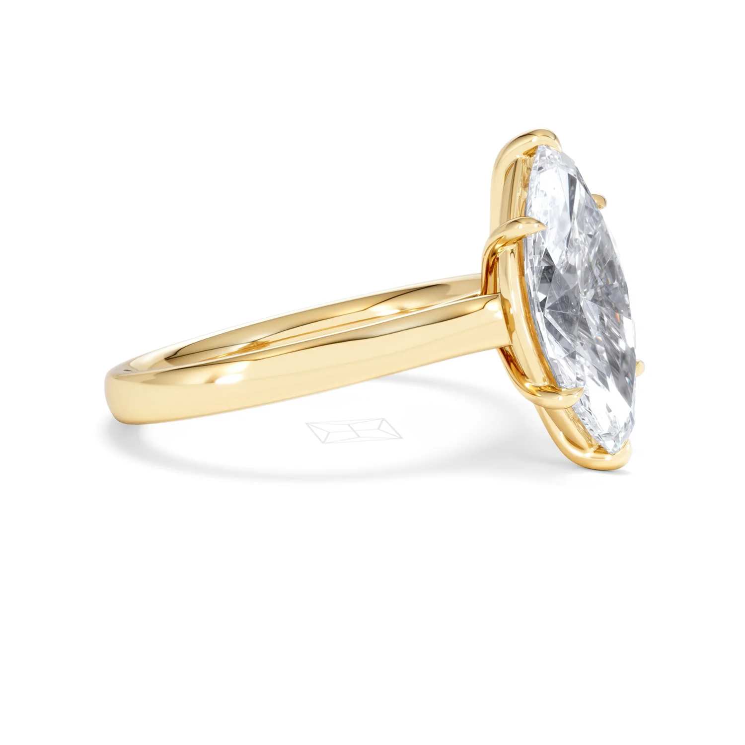 Amora Marquise 3.00ct Lab Diamond Engagement Ring G/VS Set in 18K Gold - Image 25