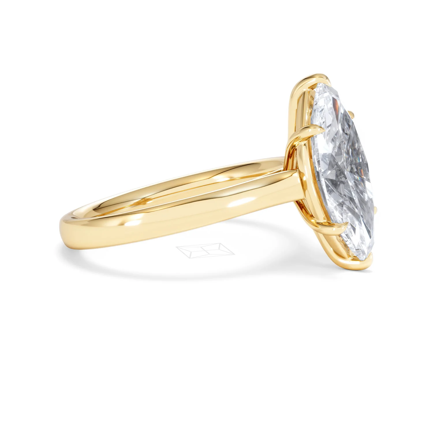 Amora Marquise 3.00ct Lab Diamond Engagement Ring G/VS Set in 18K Gold - Image 26