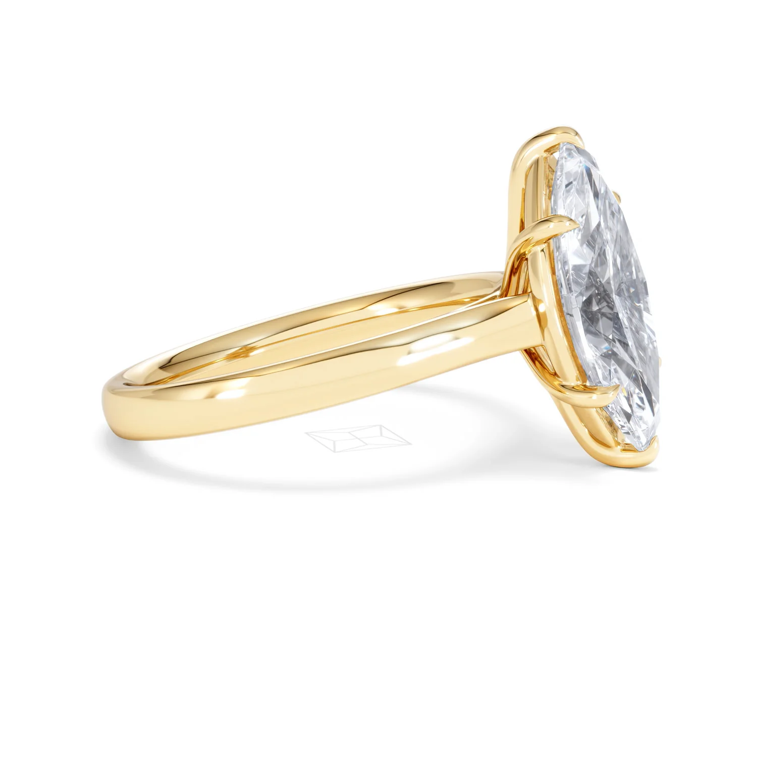Amora Marquise 3.00ct Lab Diamond Engagement Ring G/VS Set in 18K Gold - Image 27