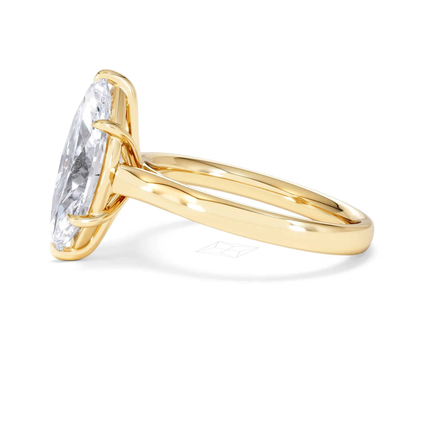 Amora Marquise 3.00ct Lab Diamond Engagement Ring G/VS Set in 18K Gold - Image 75