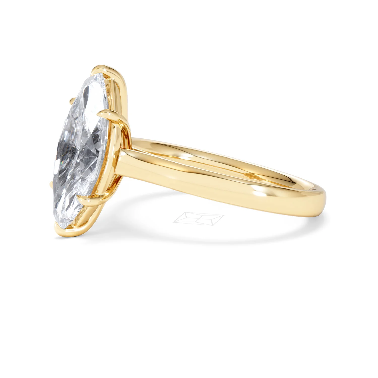 Amora Marquise 3.00ct Lab Diamond Engagement Ring G/VS Set in 18K Gold - Image 78
