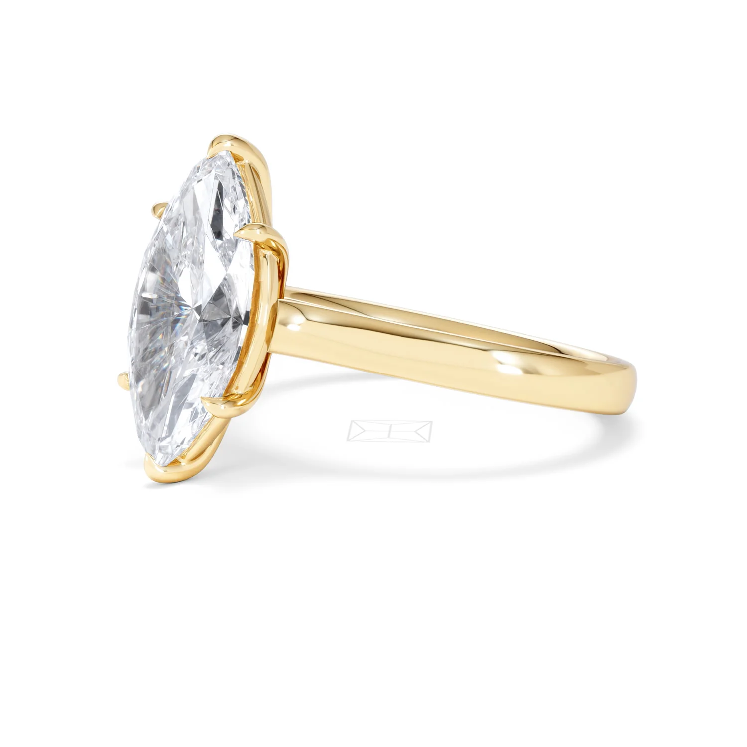 Amora Marquise 3.00ct Lab Diamond Engagement Ring G/VS Set in 18K Gold - Image 81