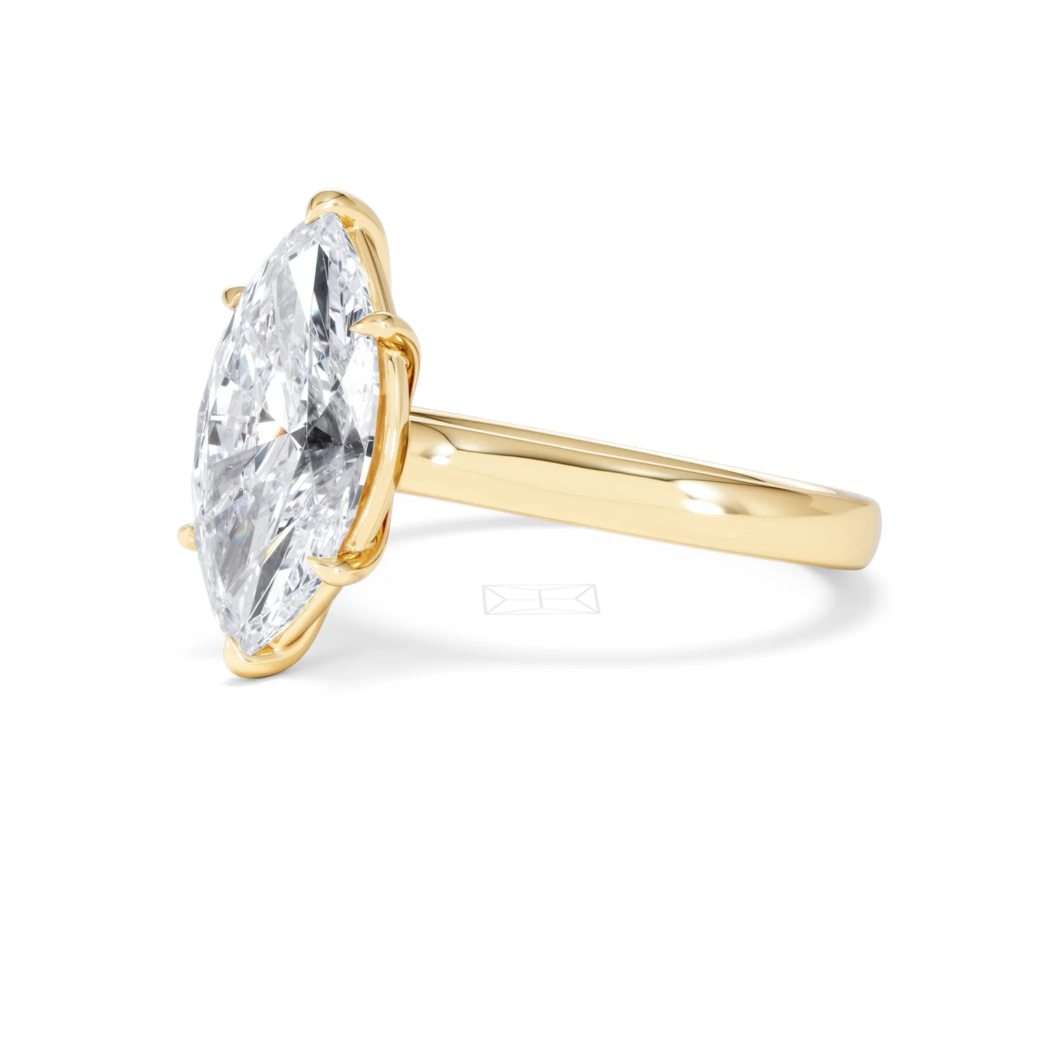 Amora Marquise 3.00ct Lab Diamond Engagement Ring G/VS Set in 18K Gold - Image 82