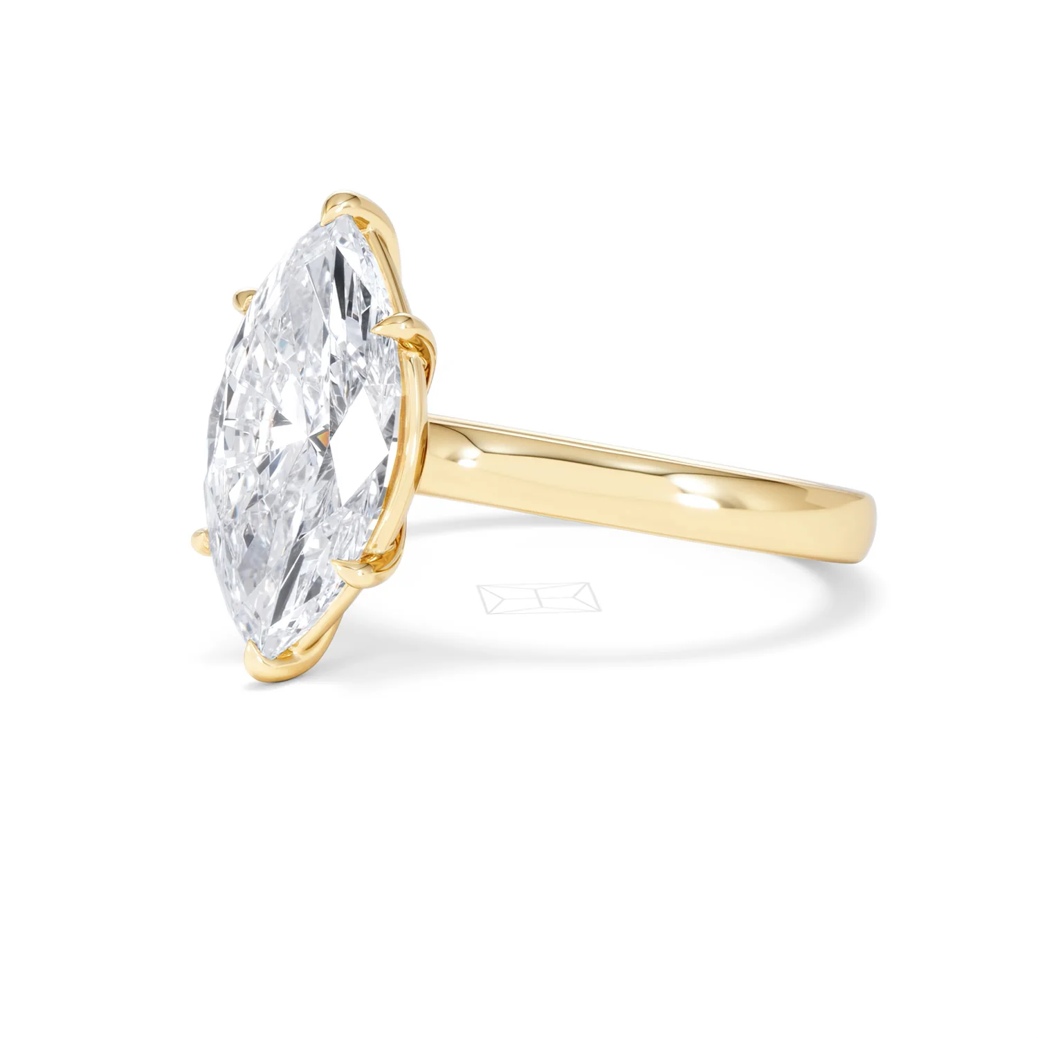 Amora Marquise 3.00ct Lab Diamond Engagement Ring G/VS Set in 18K Gold - Image 83