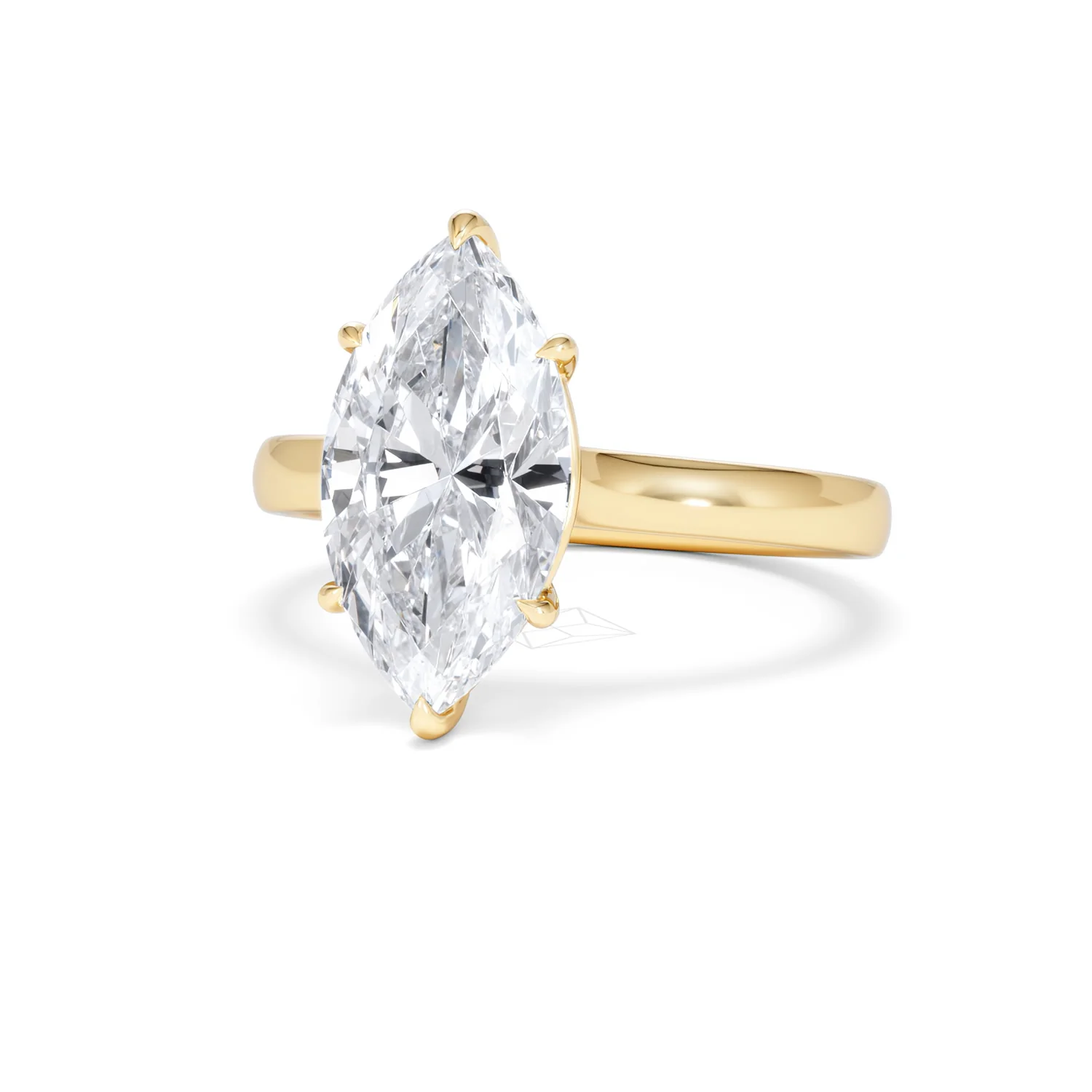Amora Marquise 3.00ct Lab Diamond Engagement Ring G/VS Set in 18K Gold - Image 88