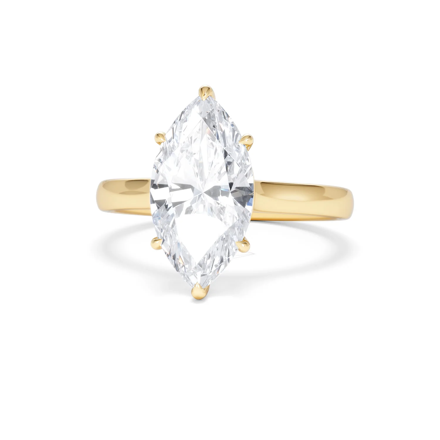 Amora Marquise 3.00ct Lab Diamond Engagement Ring G/VS Set in 18K Gold - Image 90