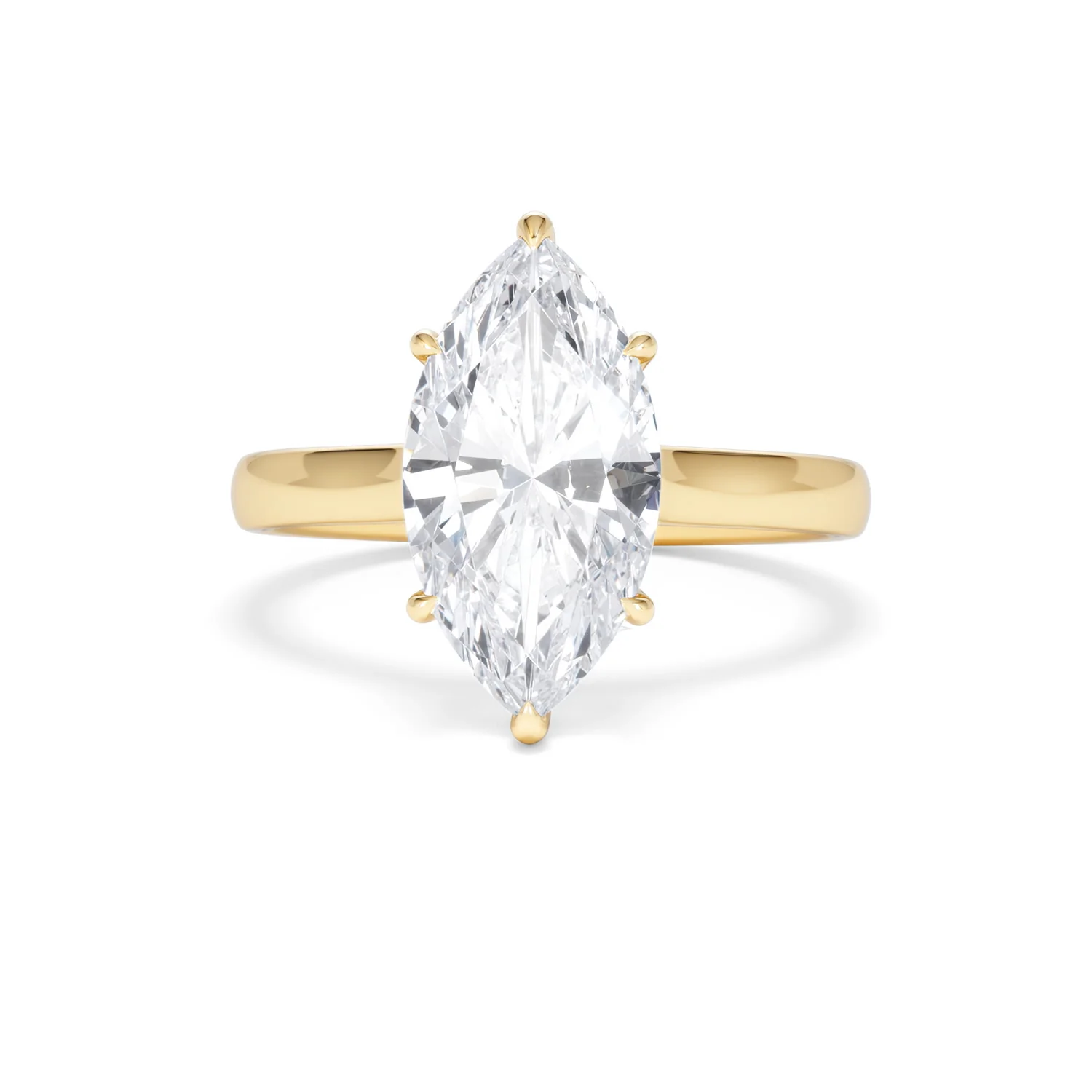 Amora Marquise 3.00ct Lab Diamond Engagement Ring G/VS Set in 18K Gold - Image 91