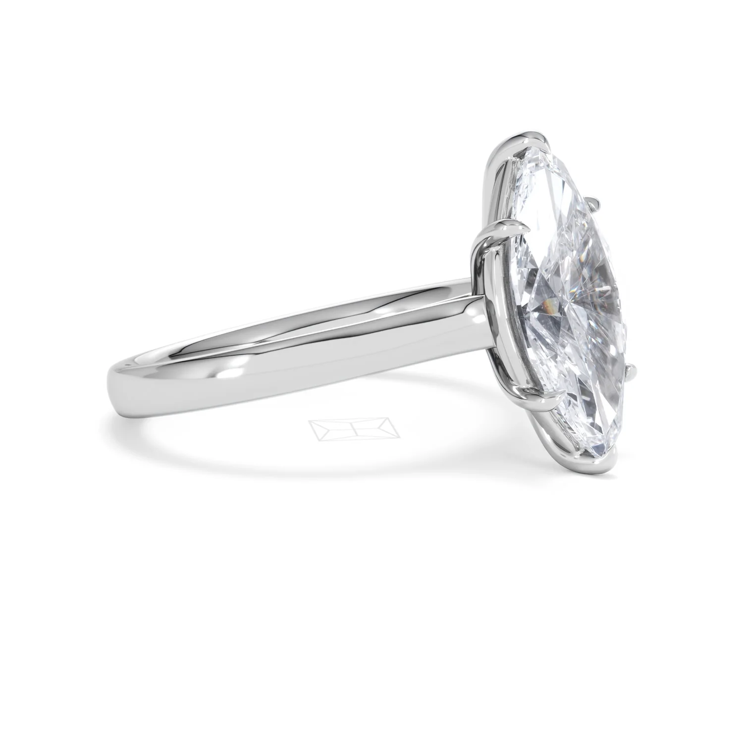 Amora Marquise 3.00ct Lab Diamond Engagement Ring G/VS Set in 18K White Gold - Image 20