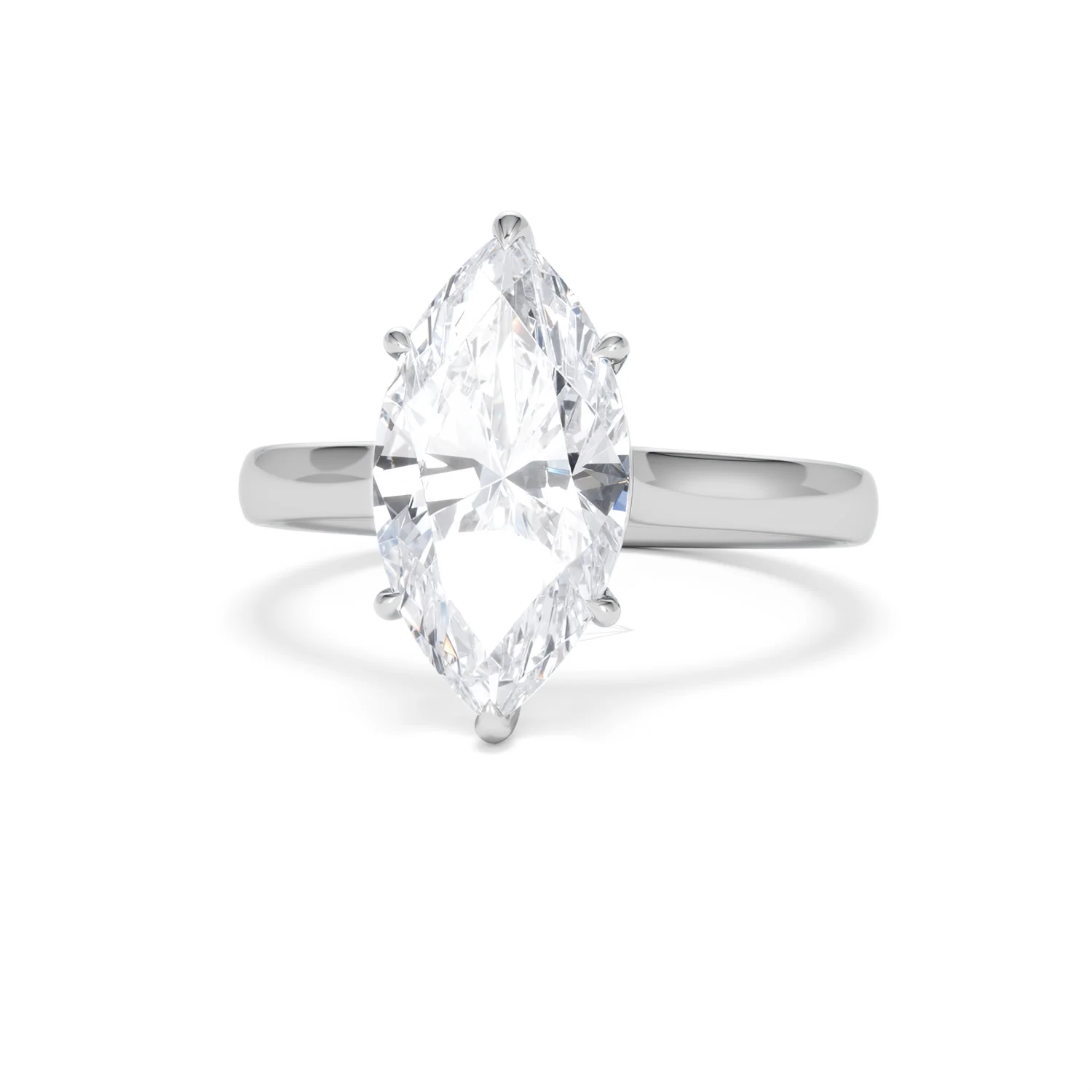 Amora Marquise 3.00ct Lab Diamond Engagement Ring G/VS Set in 18K White Gold - Image 86