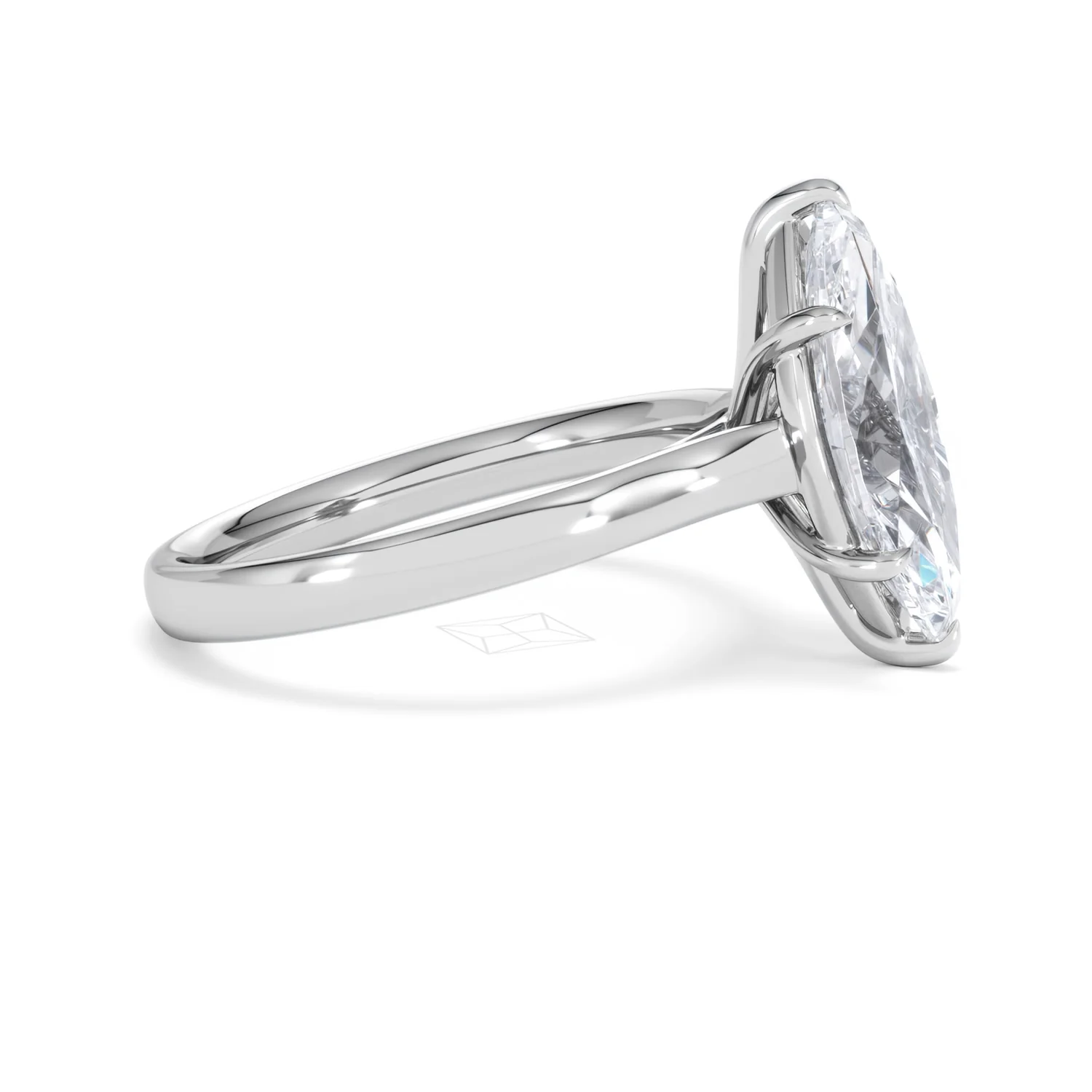 Amora Marquise 3.00ct Lab Diamond Engagement Ring G/VS Set in Platinum - Image 24