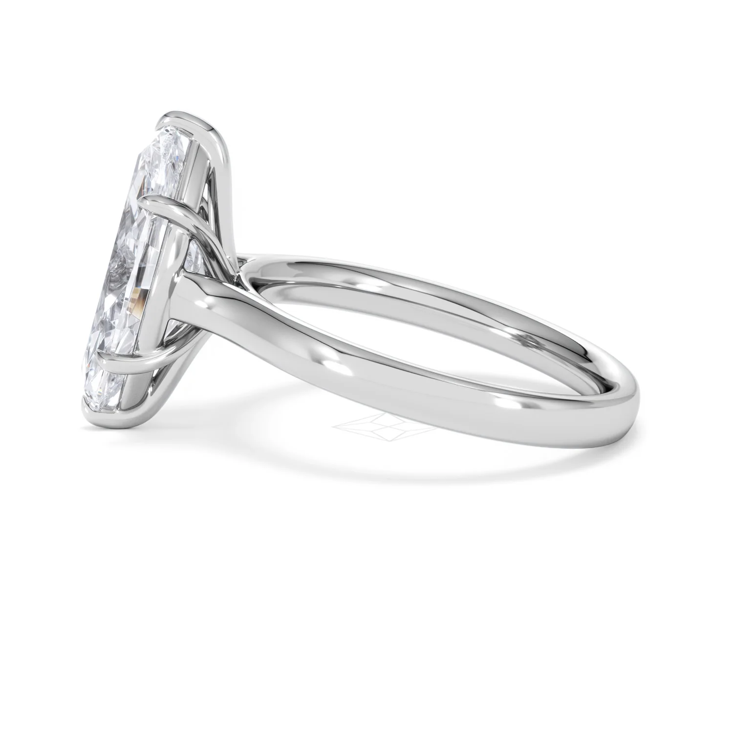 Amora Marquise 3.00ct Lab Diamond Engagement Ring G/VS Set in Platinum - Image 68