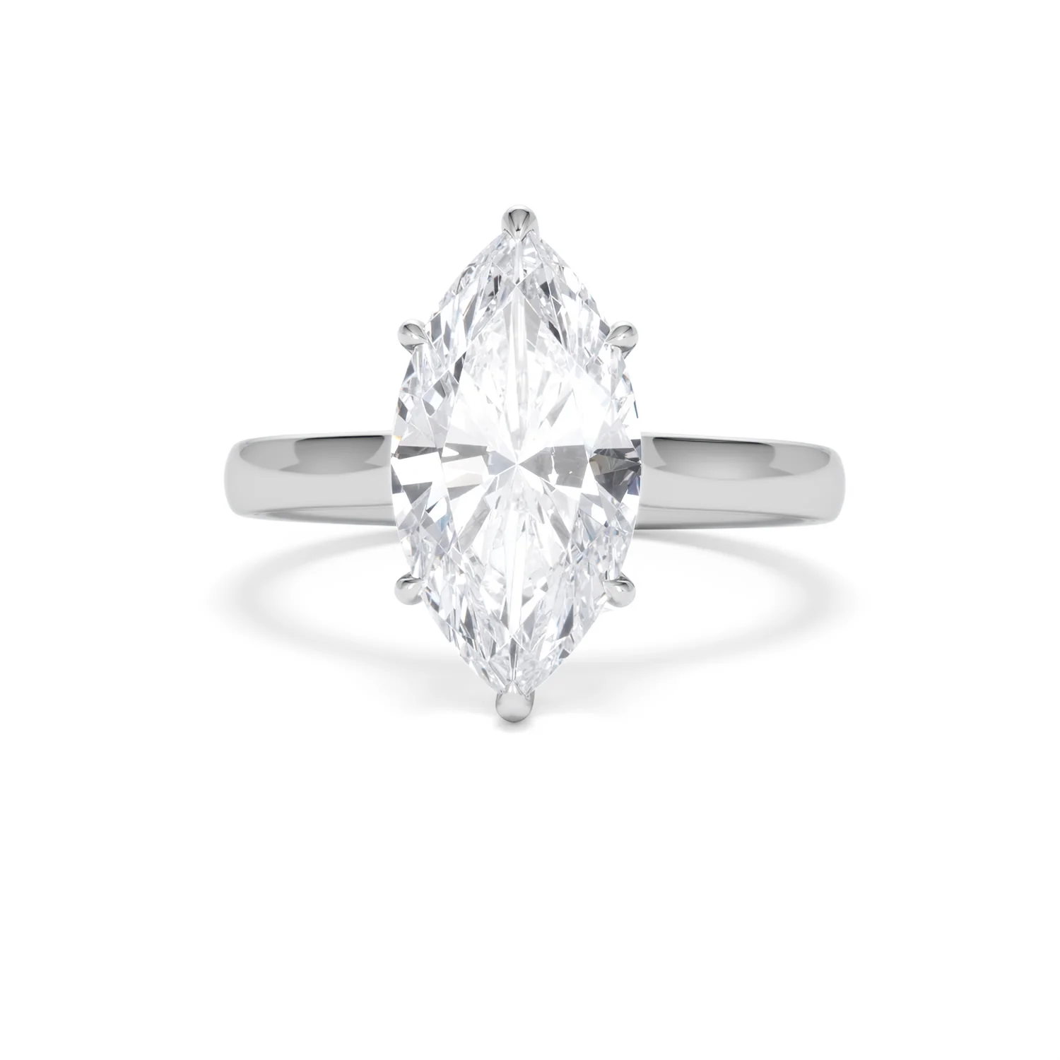 Amora Marquise 3.00ct Lab Diamond Engagement Ring G/VS Set in Platinum - Image 87