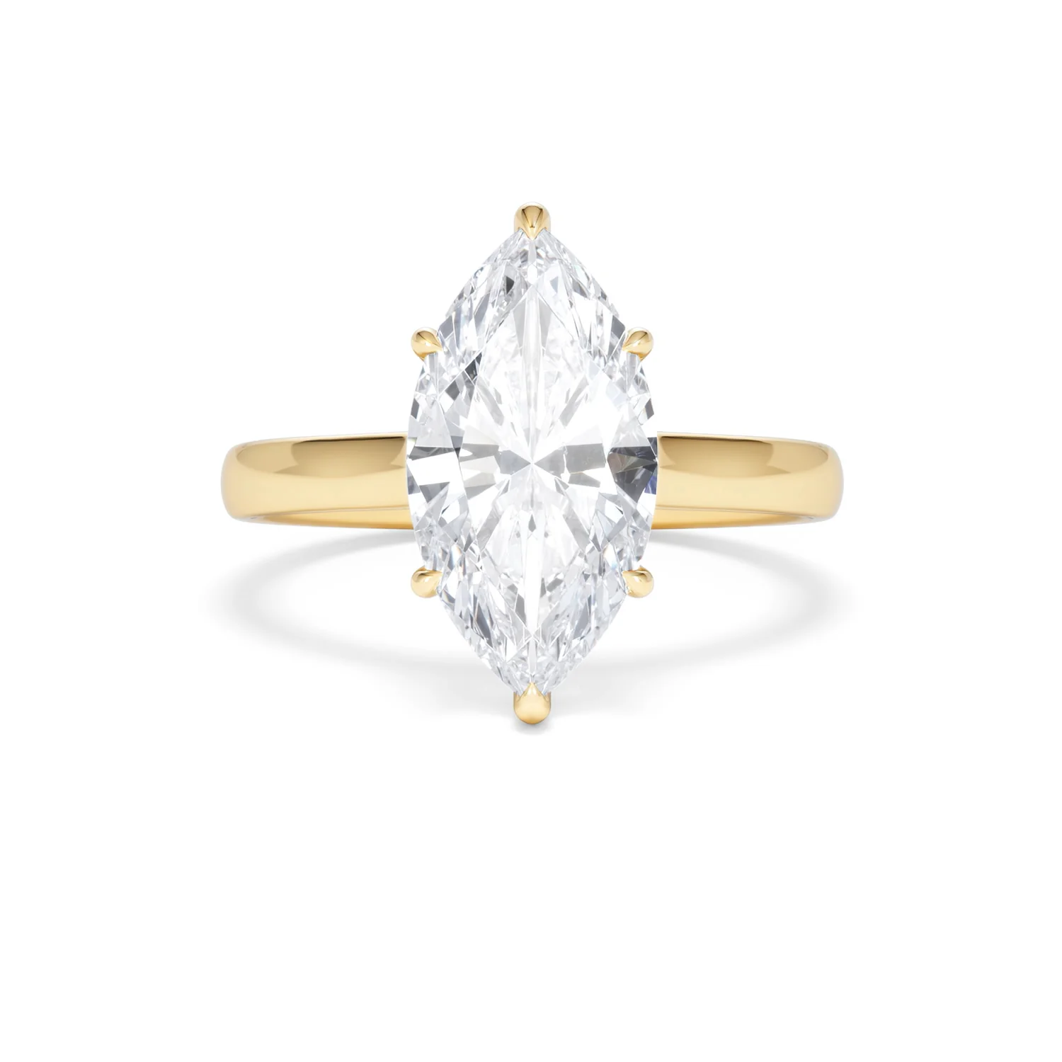 Amora Marquise 3.11ct Hidden Halo Lab Diamond Engagement Ring G/VS Set in 18K Gold - Image 11