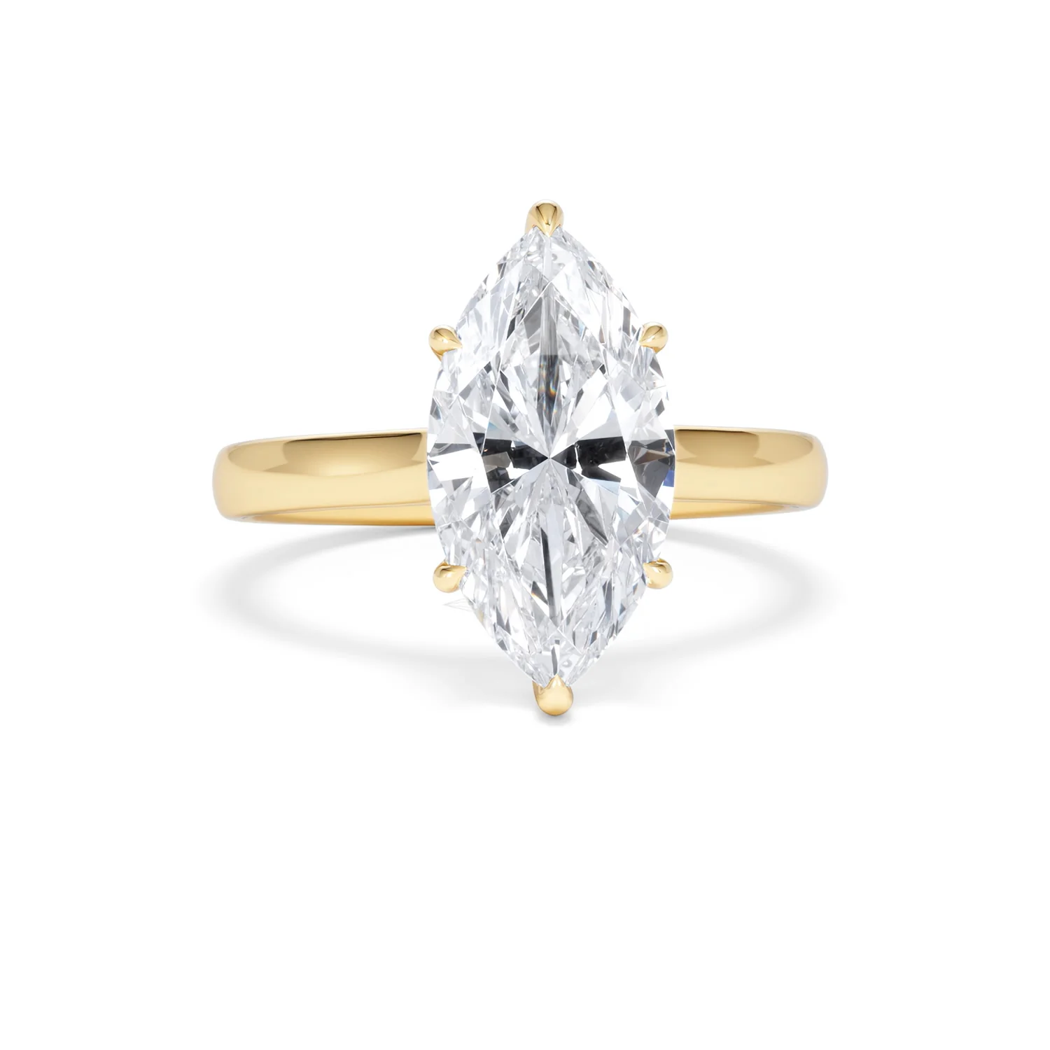 Amora Marquise 3.11ct Hidden Halo Lab Diamond Engagement Ring G/VS Set in 18K Gold - Image 12