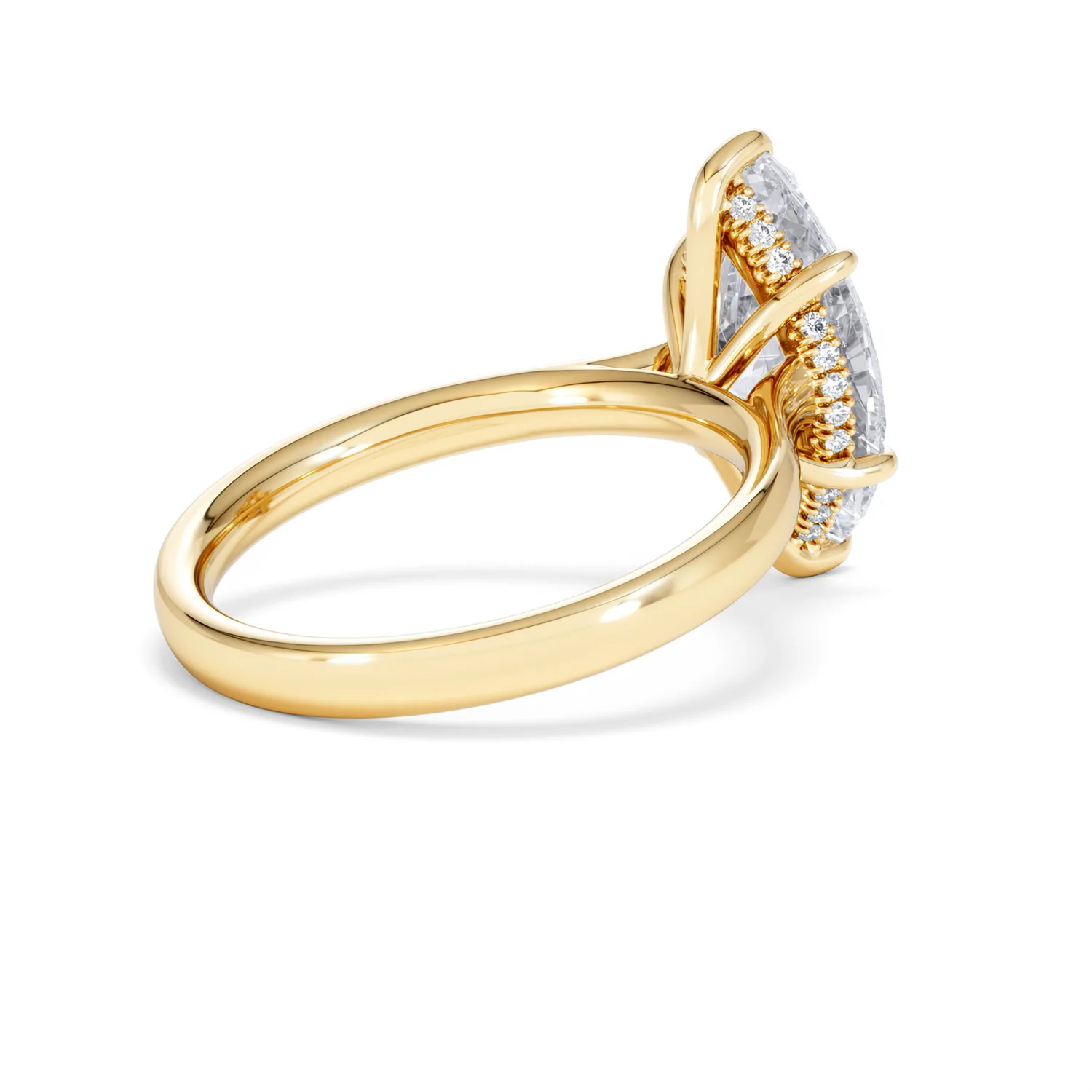 Amora Marquise 3.11ct Hidden Halo Lab Diamond Engagement Ring G/VS Set in 18K Gold - Image 40