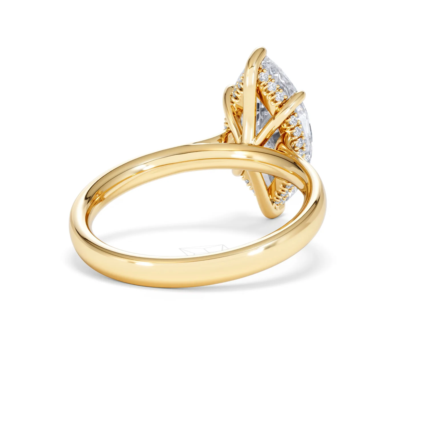 Amora Marquise 3.11ct Hidden Halo Lab Diamond Engagement Ring G/VS Set in 18K Gold - Image 45