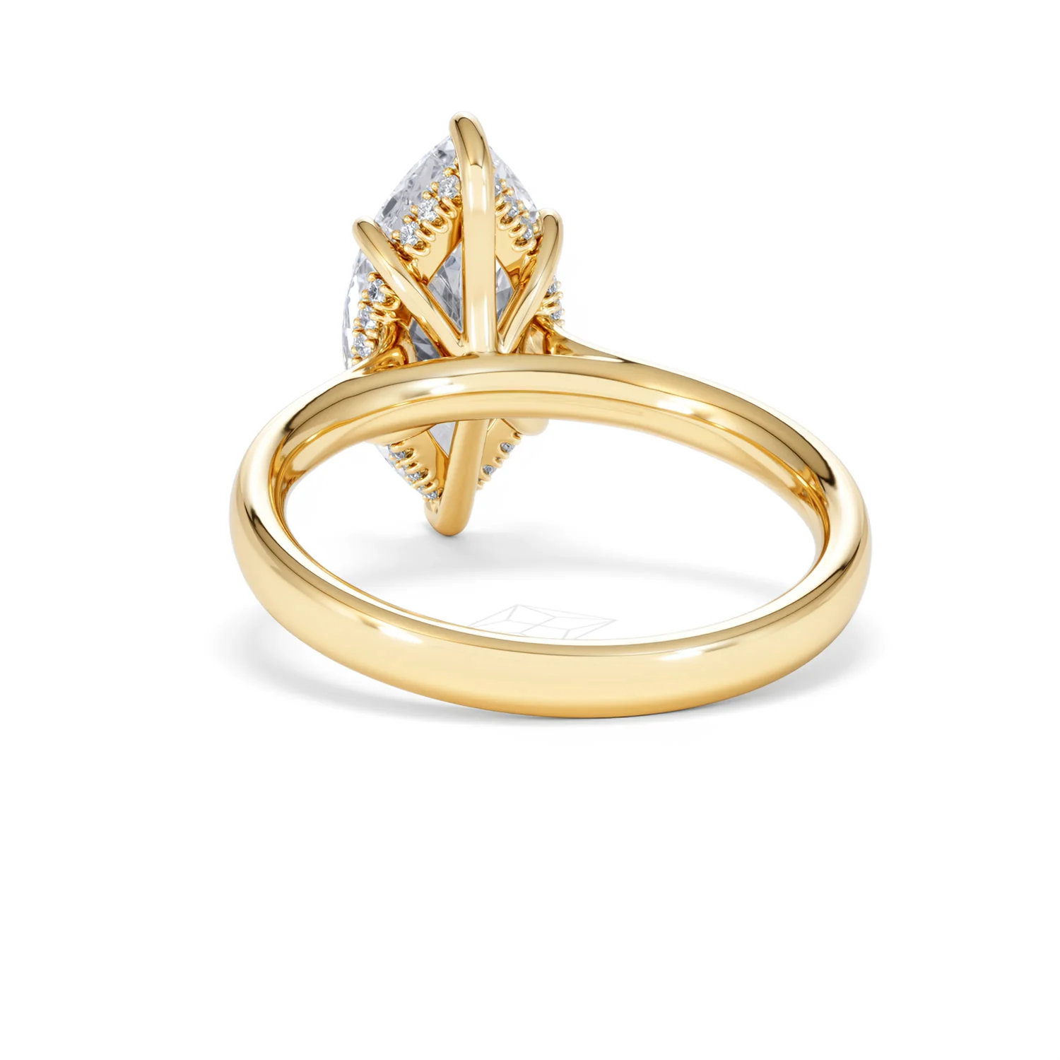 Amora Marquise 3.11ct Hidden Halo Lab Diamond Engagement Ring G/VS Set in 18K Gold - Image 54