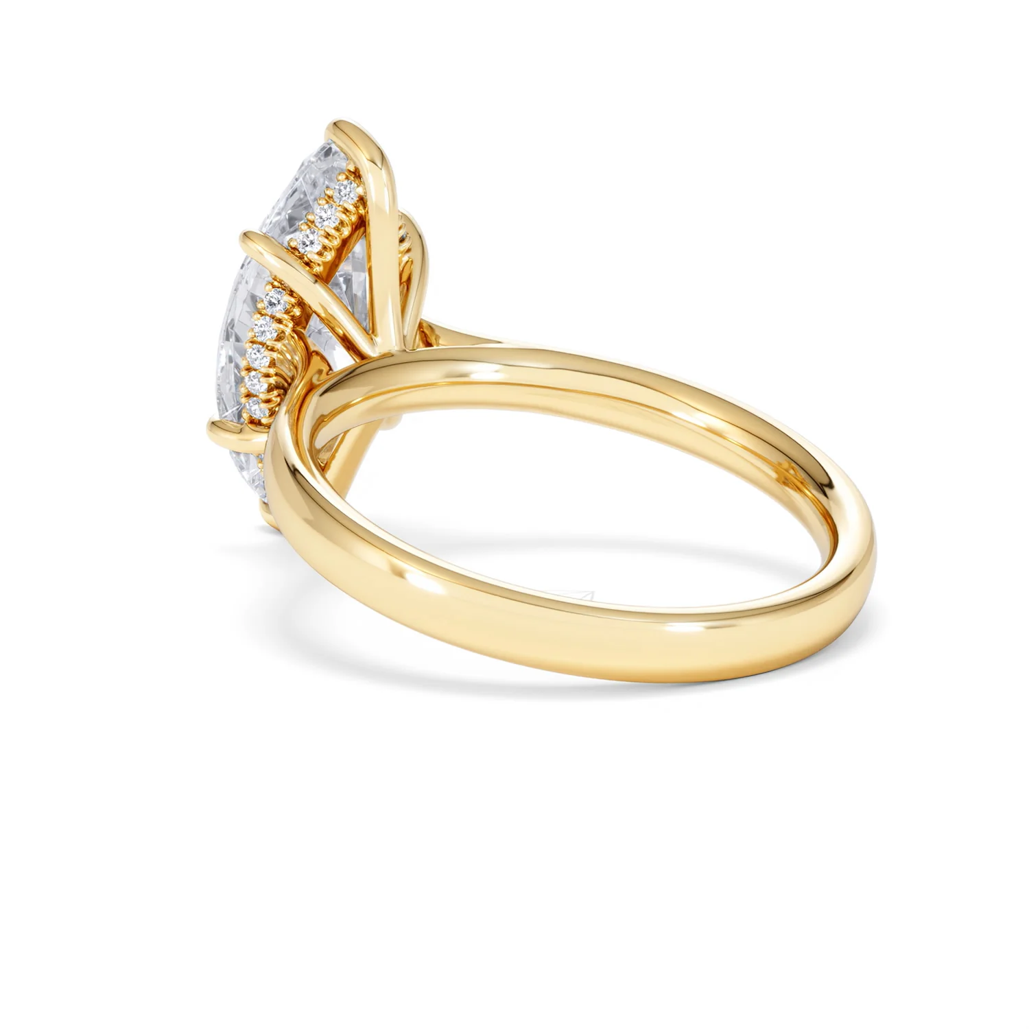 Amora Marquise 3.11ct Hidden Halo Lab Diamond Engagement Ring G/VS Set in 18K Gold - Image 60