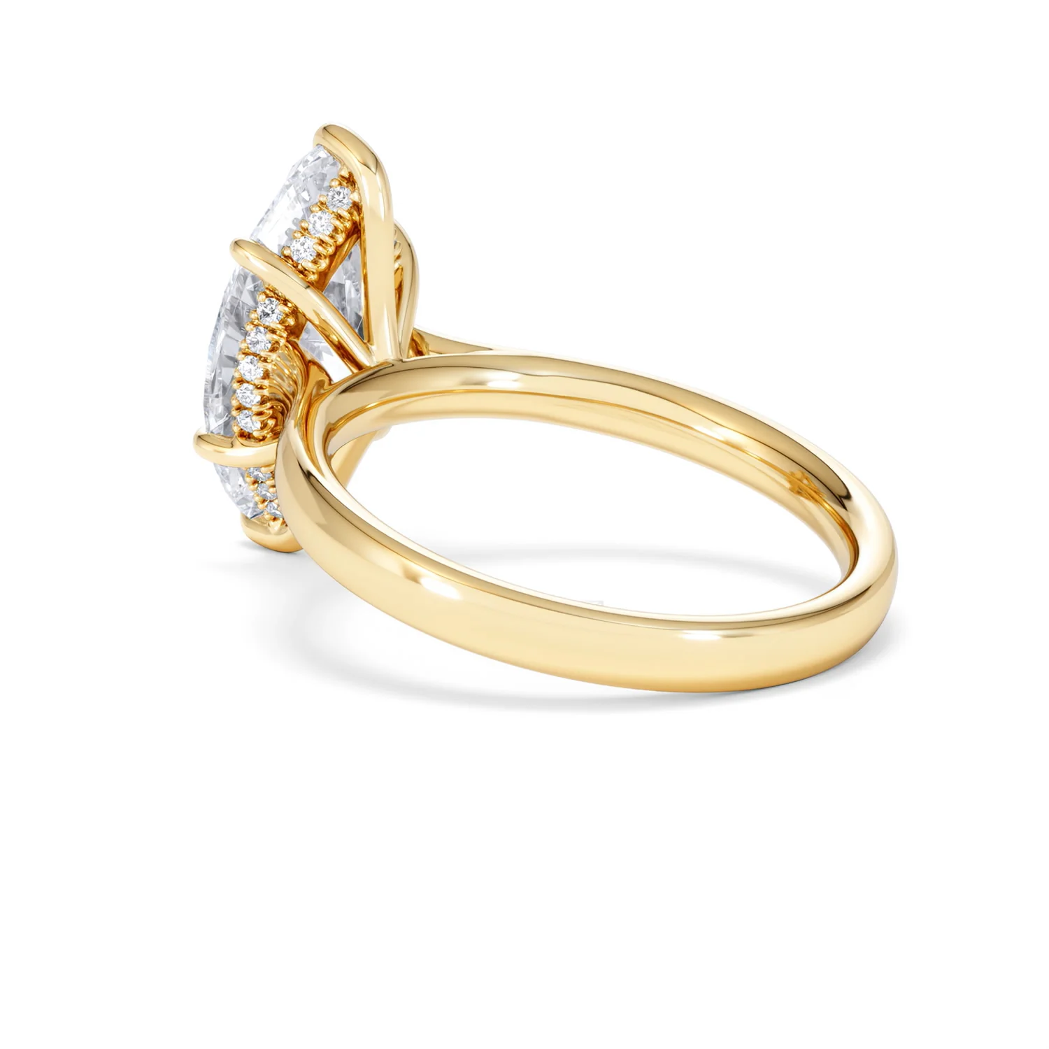 Amora Marquise 3.11ct Hidden Halo Lab Diamond Engagement Ring G/VS Set in 18K Gold - Image 61