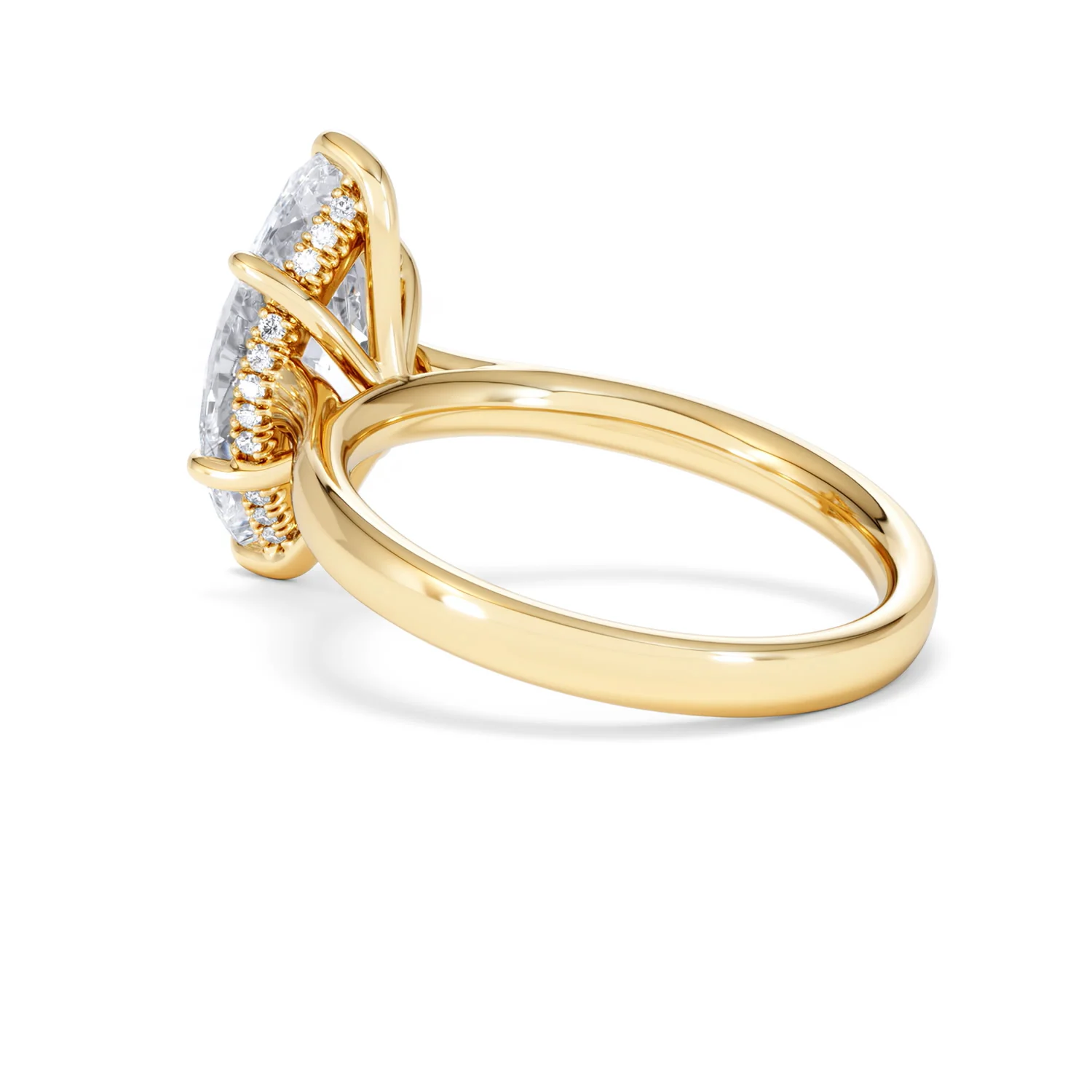 Amora Marquise 3.11ct Hidden Halo Lab Diamond Engagement Ring G/VS Set in 18K Gold - Image 62
