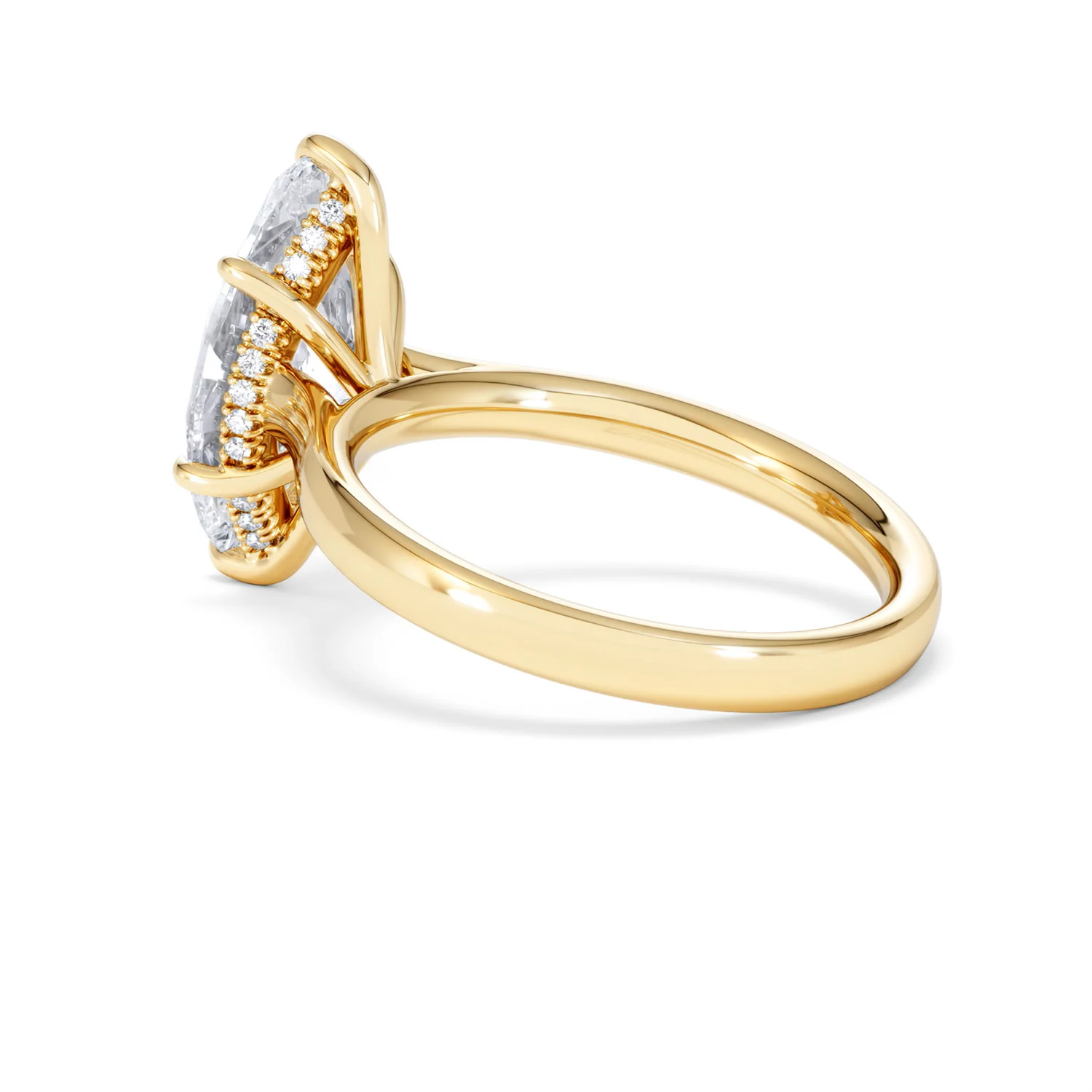 Amora Marquise 3.11ct Hidden Halo Lab Diamond Engagement Ring G/VS Set in 18K Gold - Image 63