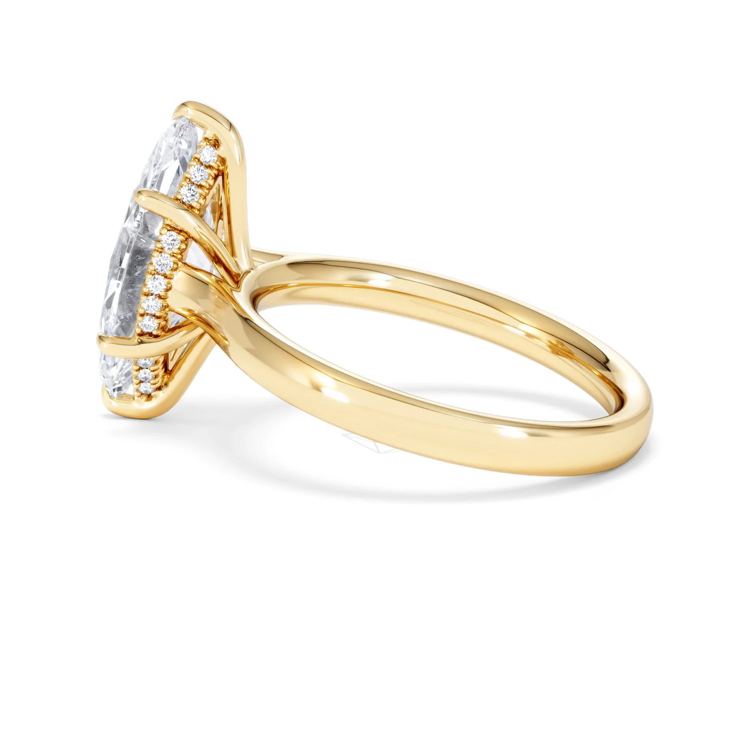 Amora Marquise 3.11ct Hidden Halo Lab Diamond Engagement Ring G/VS Set in 18K Gold - Image 67