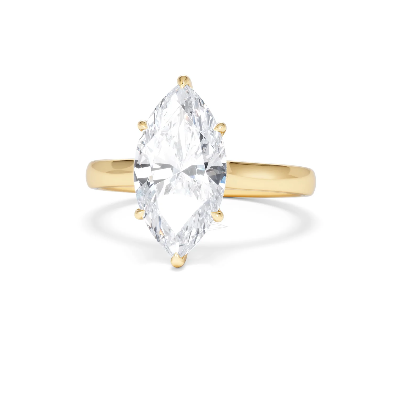 Amora Marquise 3.11ct Hidden Halo Lab Diamond Engagement Ring G/VS Set in 18K Gold - Image 89