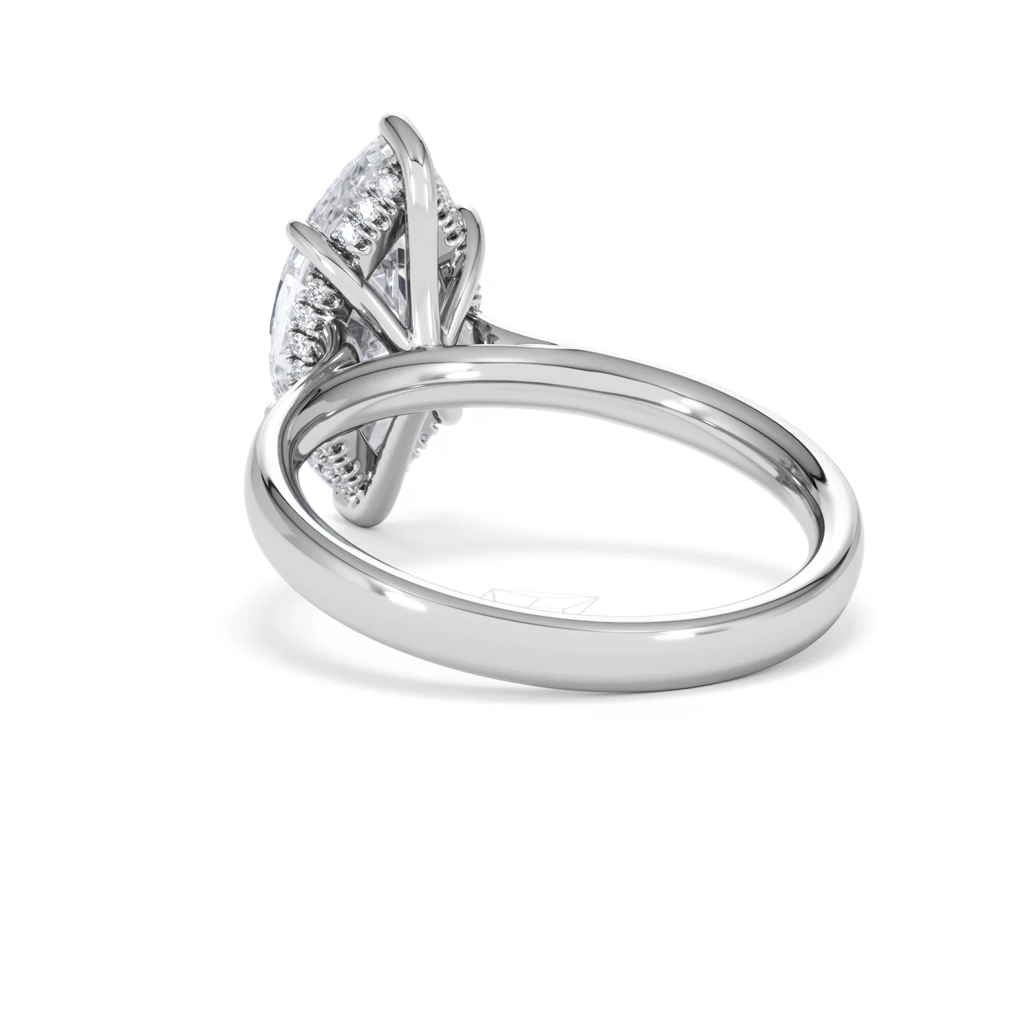 Amora Marquise 3.11ct Hidden Halo Lab Diamond Engagement Ring G/VS Set in 18K White Gold - Image 54