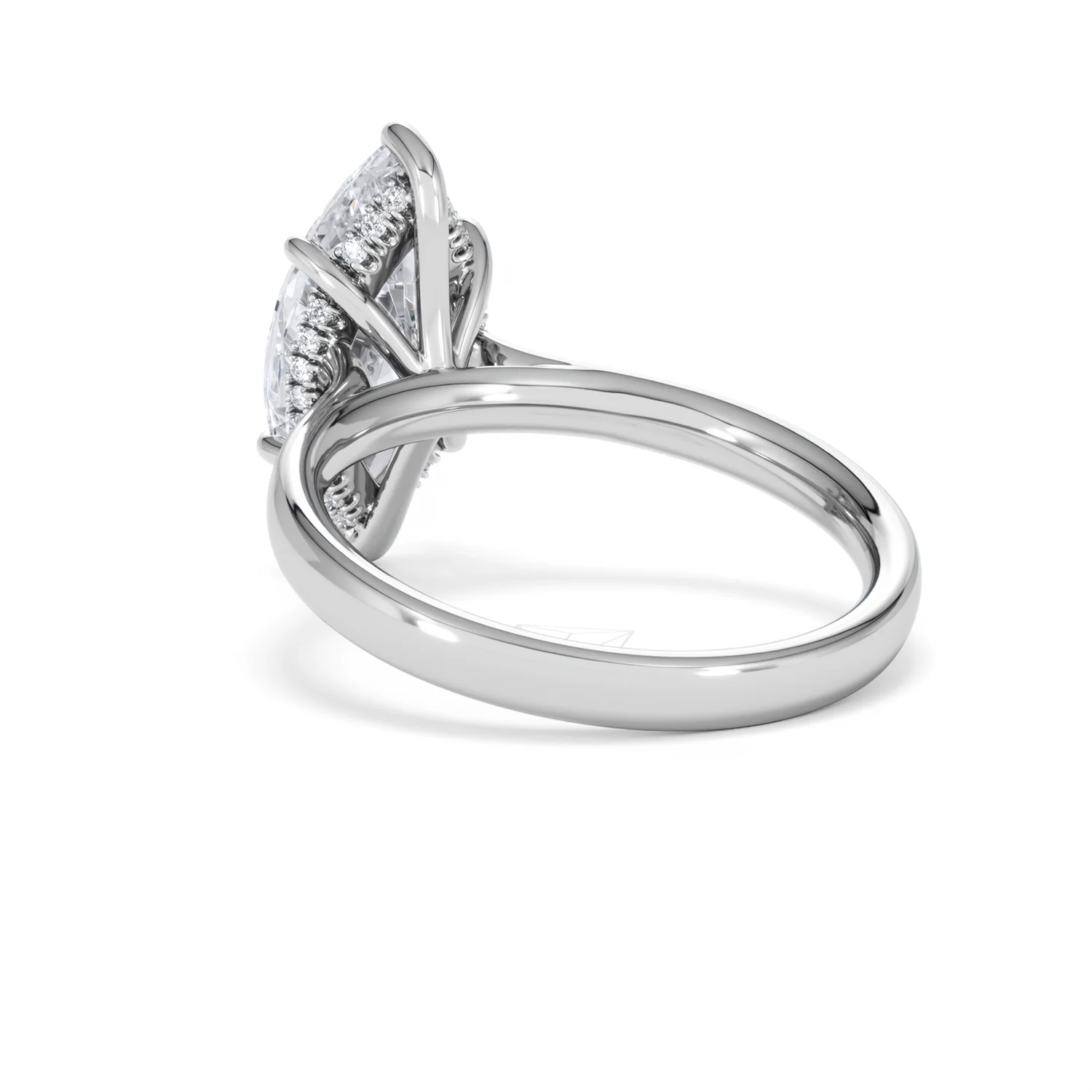 Amora Marquise 3.11ct Hidden Halo Lab Diamond Engagement Ring G/VS Set in 18K White Gold - Image 55