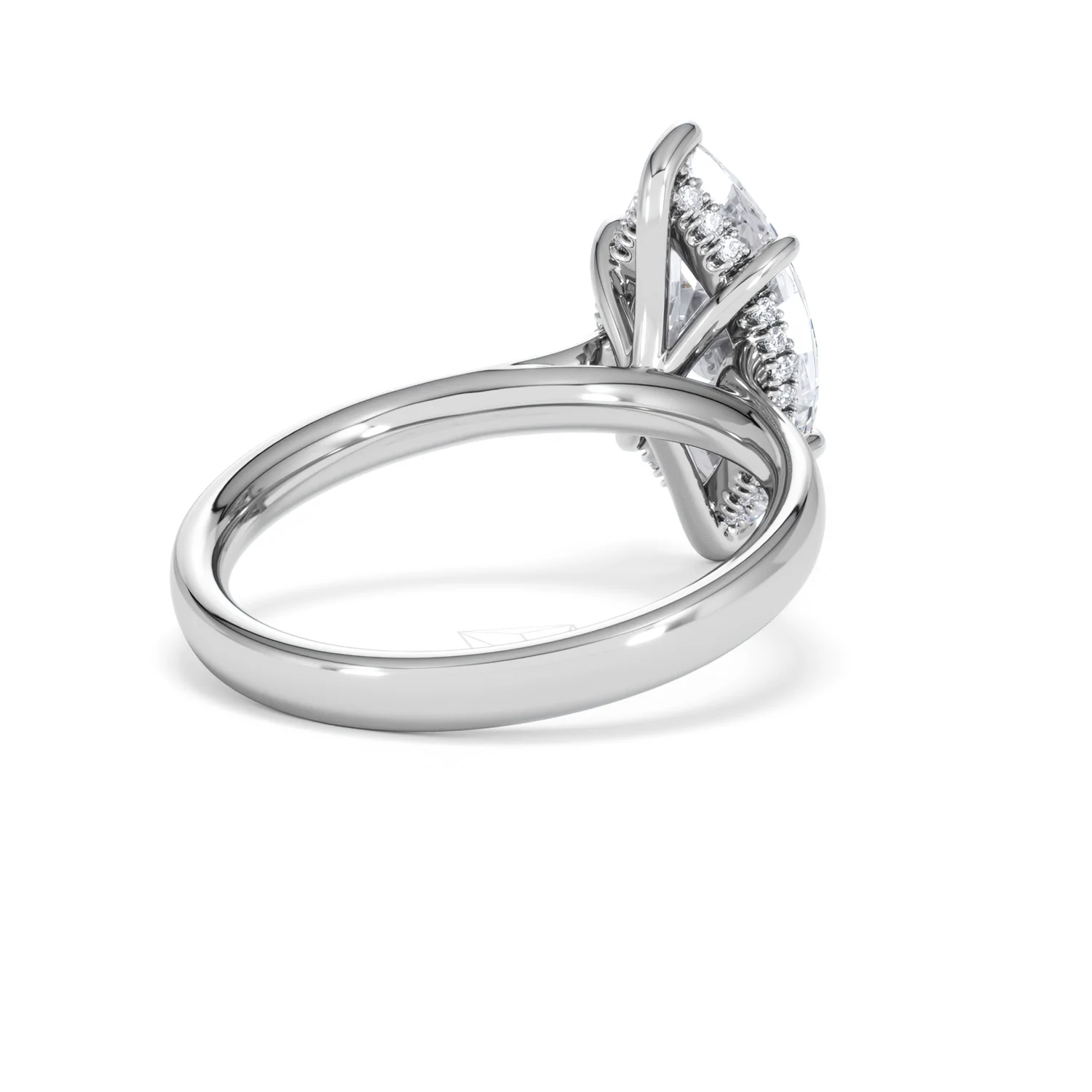 Amora Marquise 3.11ct Hidden Halo Lab Diamond Engagement Ring G/VS Set in Platinum - Image 41